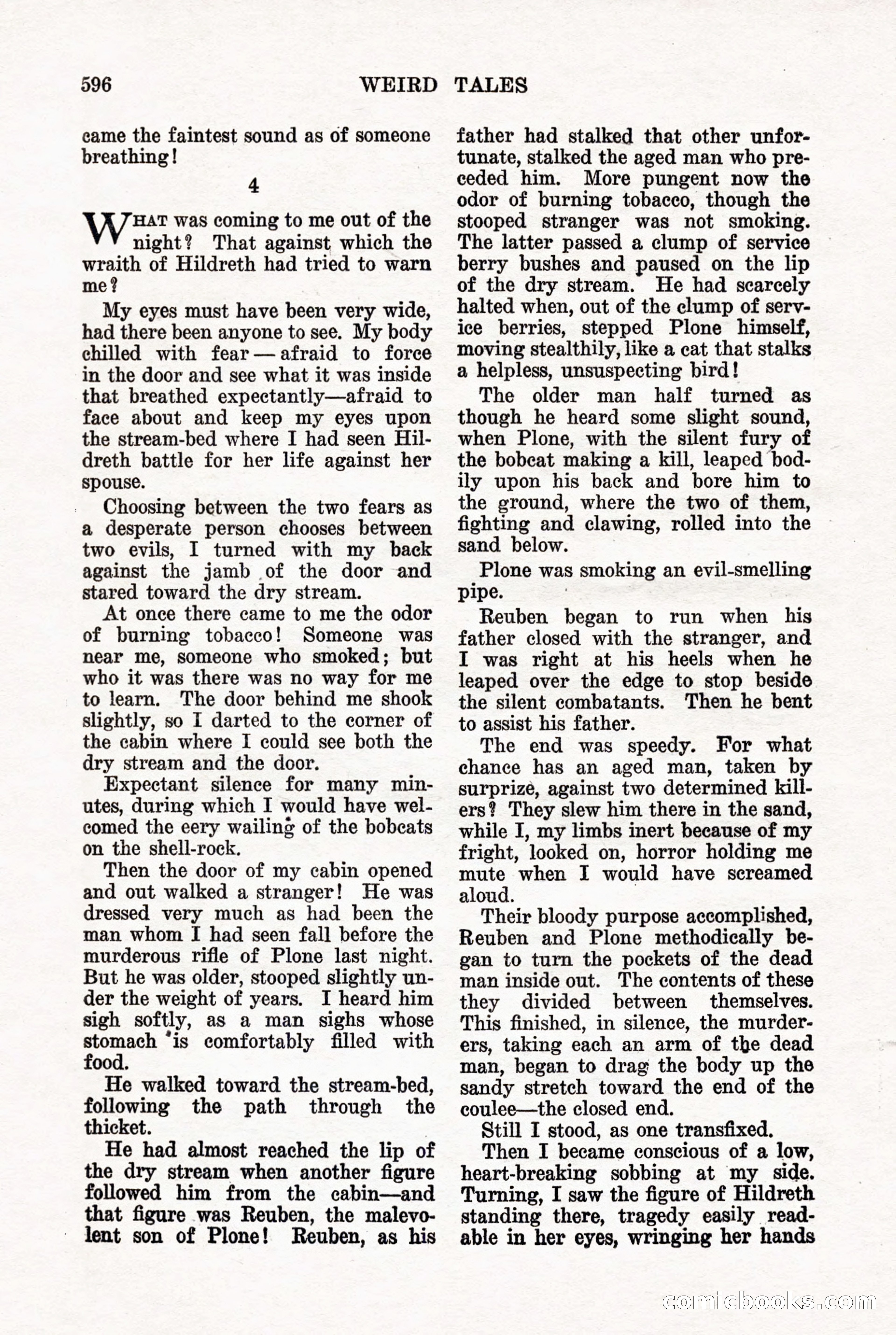 Weird Tales, Vol. 7, No. 5 — page 22 of 148