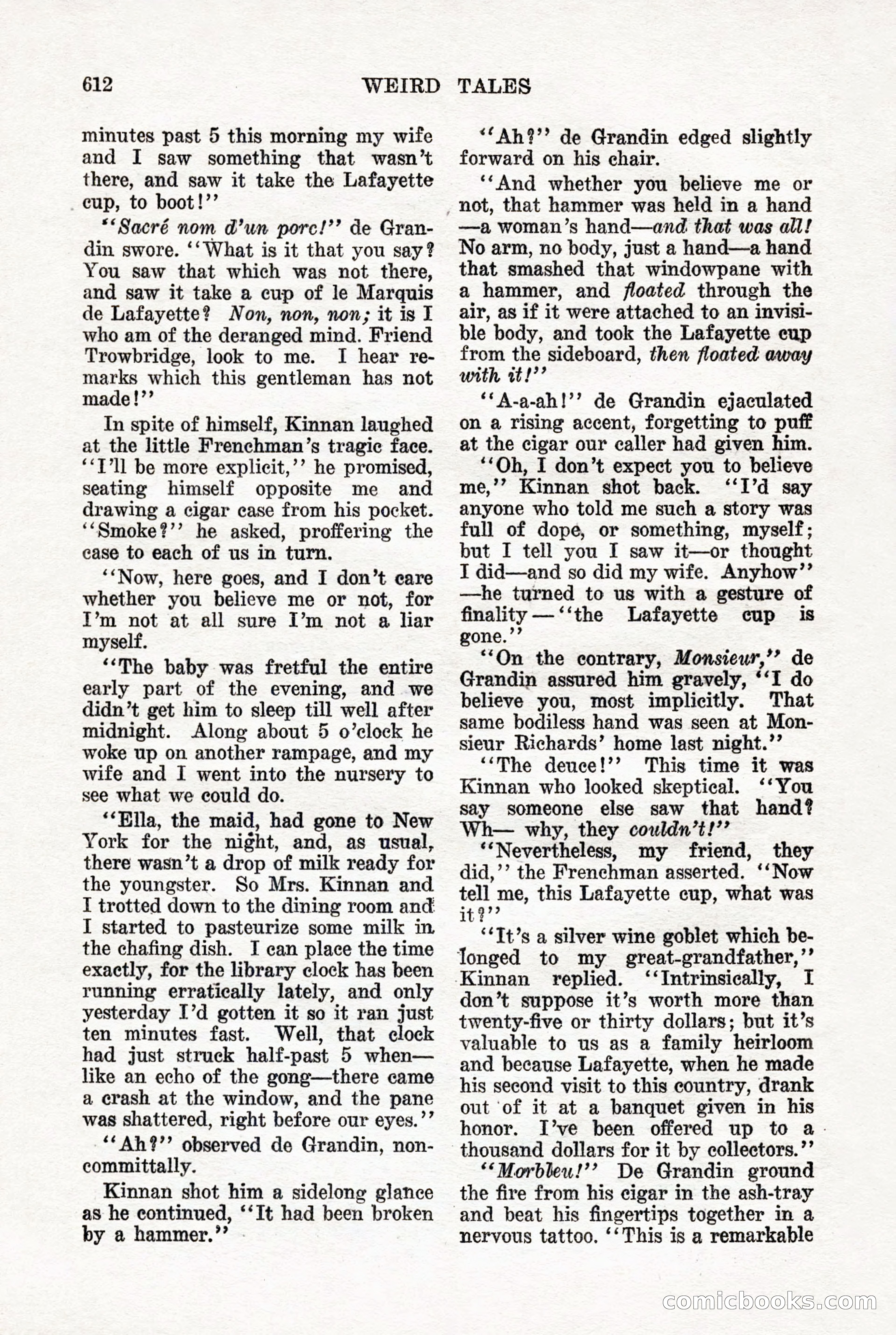Weird Tales, Vol. 7, No. 5 — page 38 of 148
