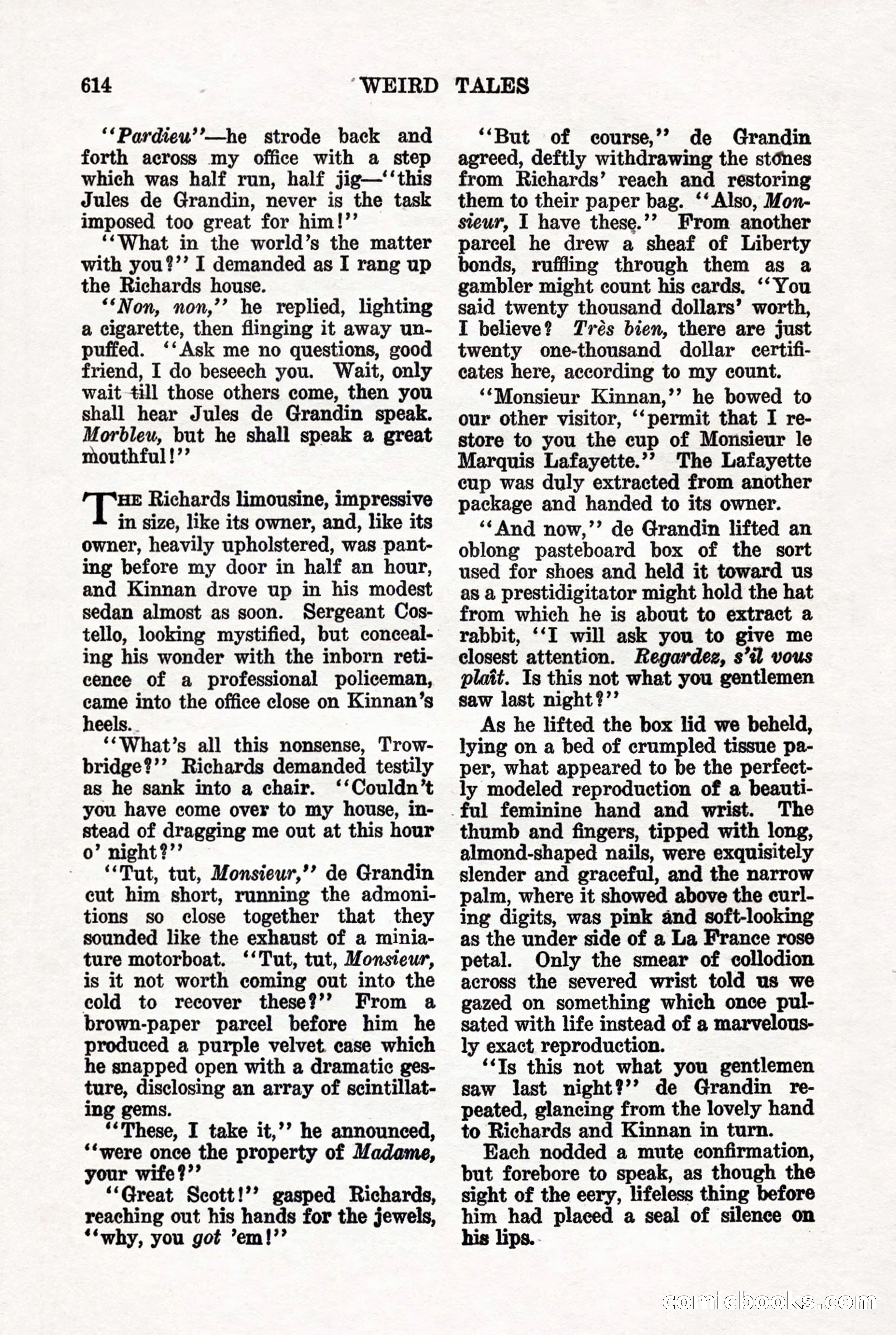 Weird Tales, Vol. 7, No. 5 — page 40 of 148