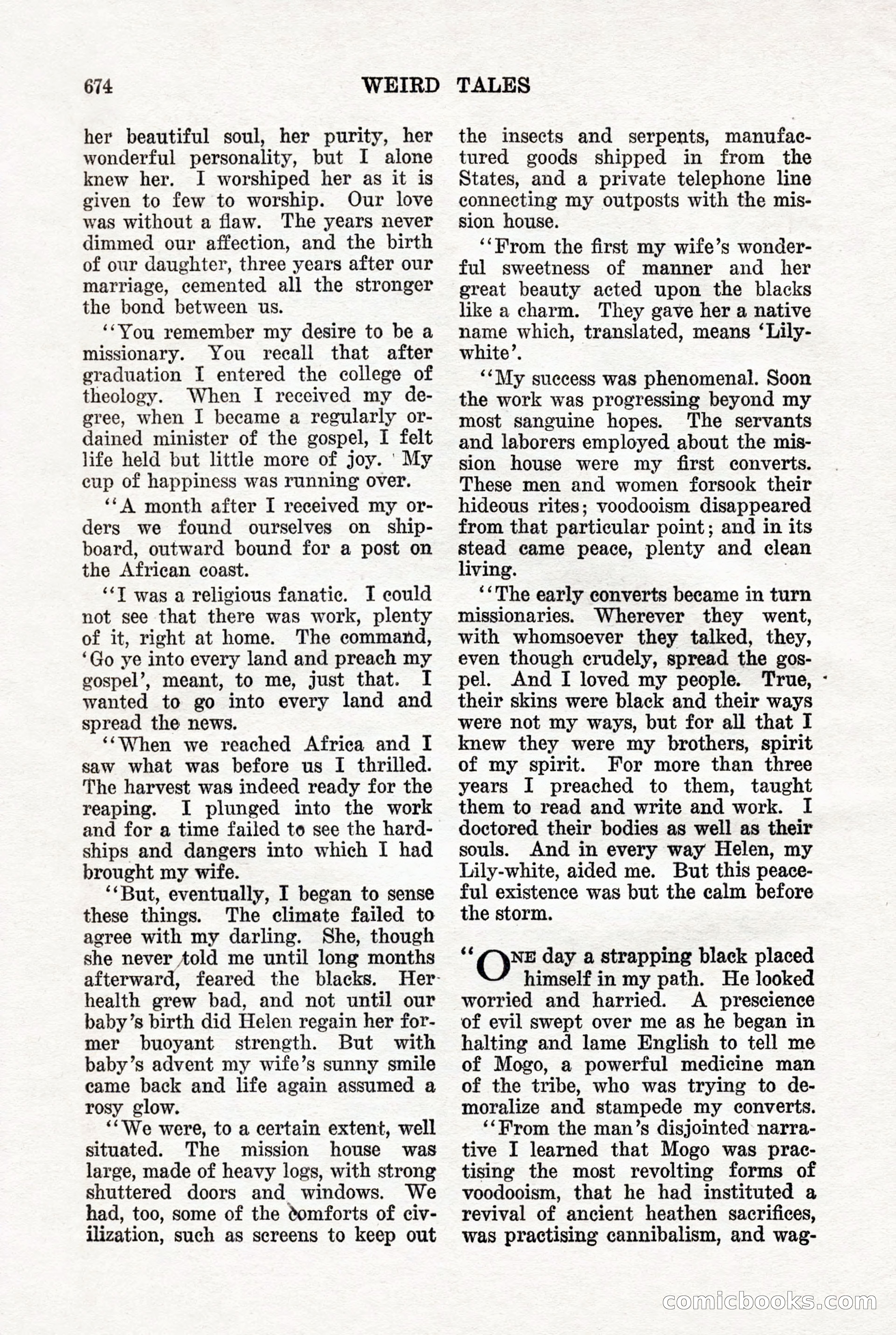 Weird Tales, Vol. 7, No. 5 — page 100 of 148