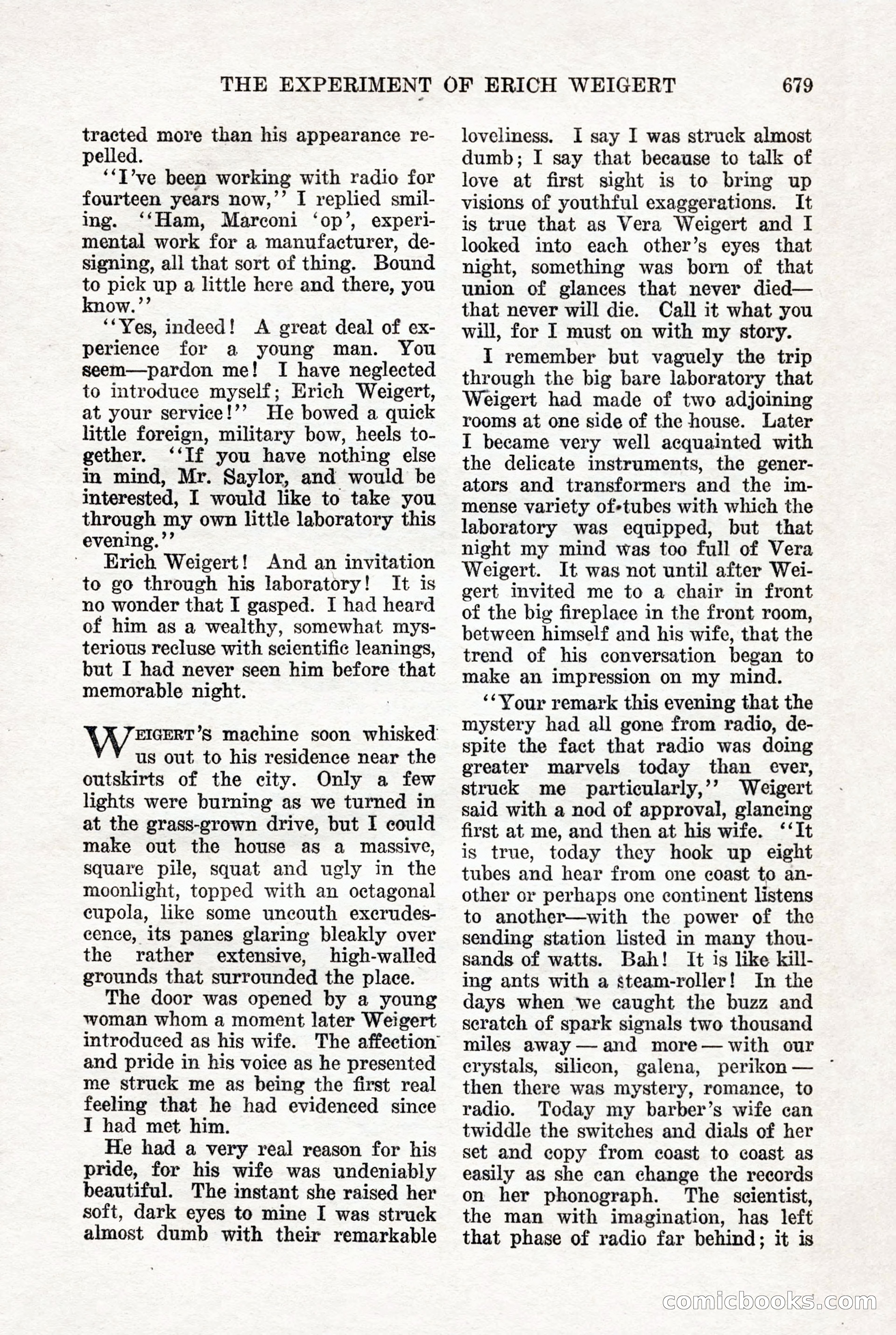 Weird Tales, Vol. 7, No. 5 — page 105 of 148