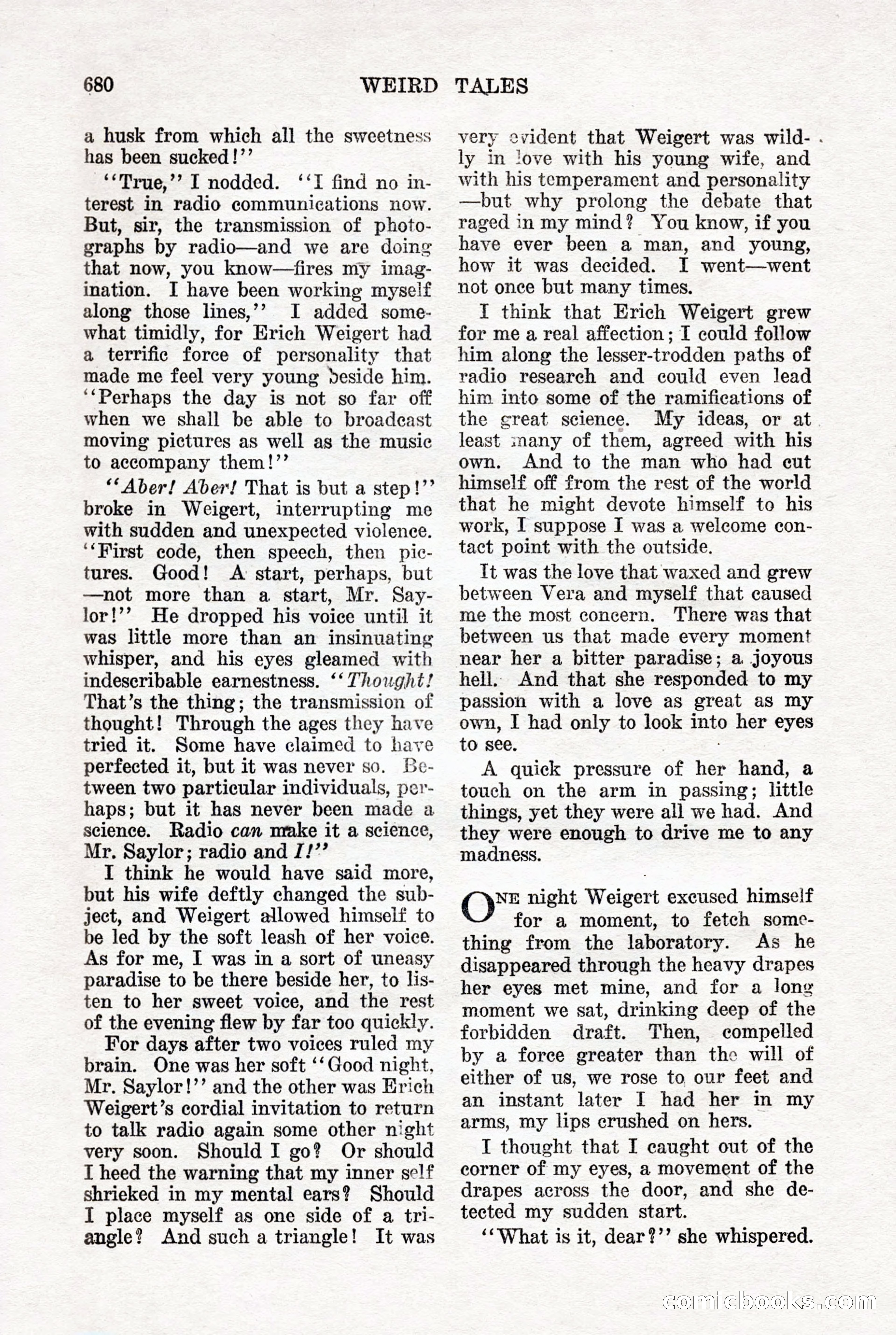 Weird Tales, Vol. 7, No. 5 — page 106 of 148