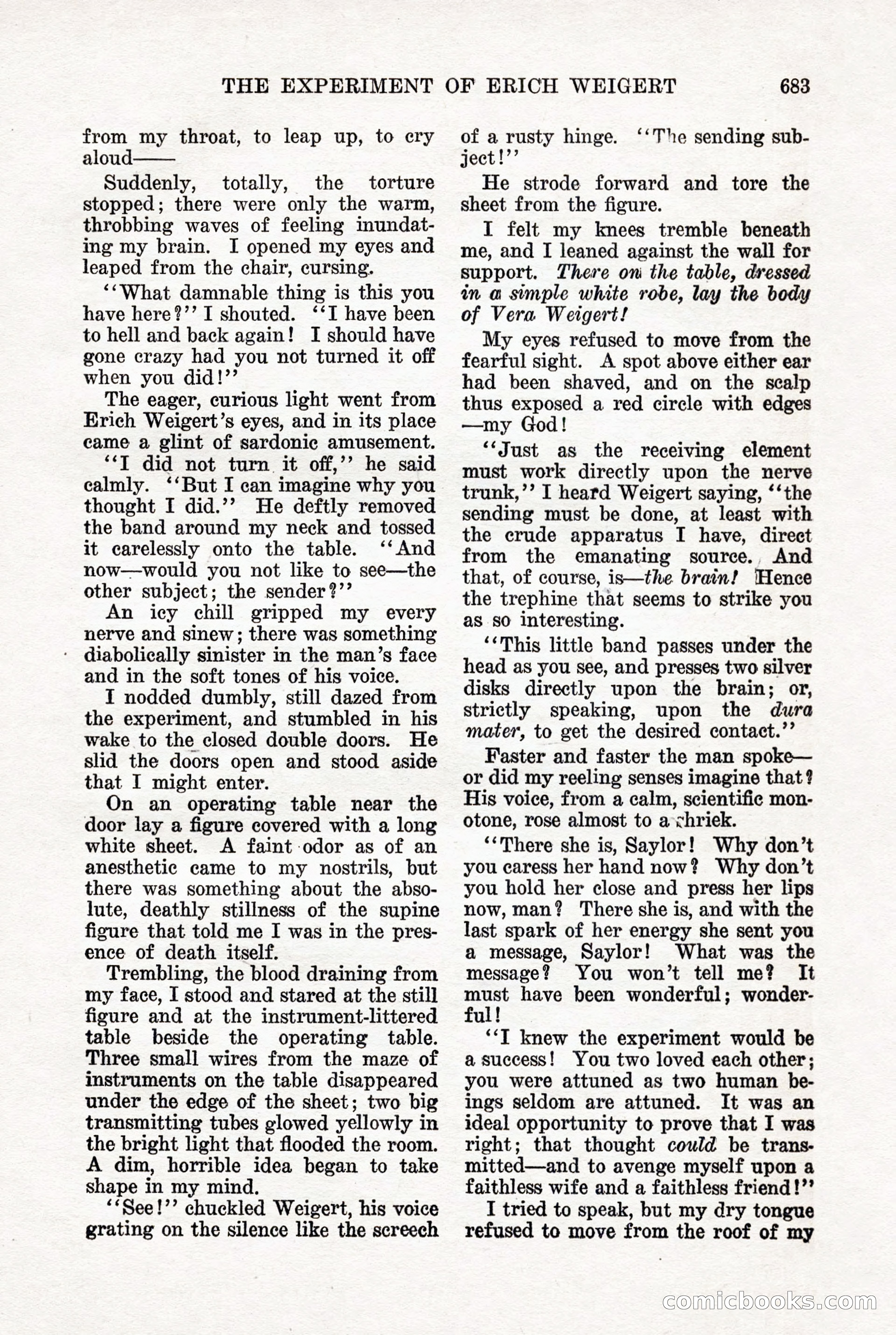 Weird Tales, Vol. 7, No. 5 — page 109 of 148