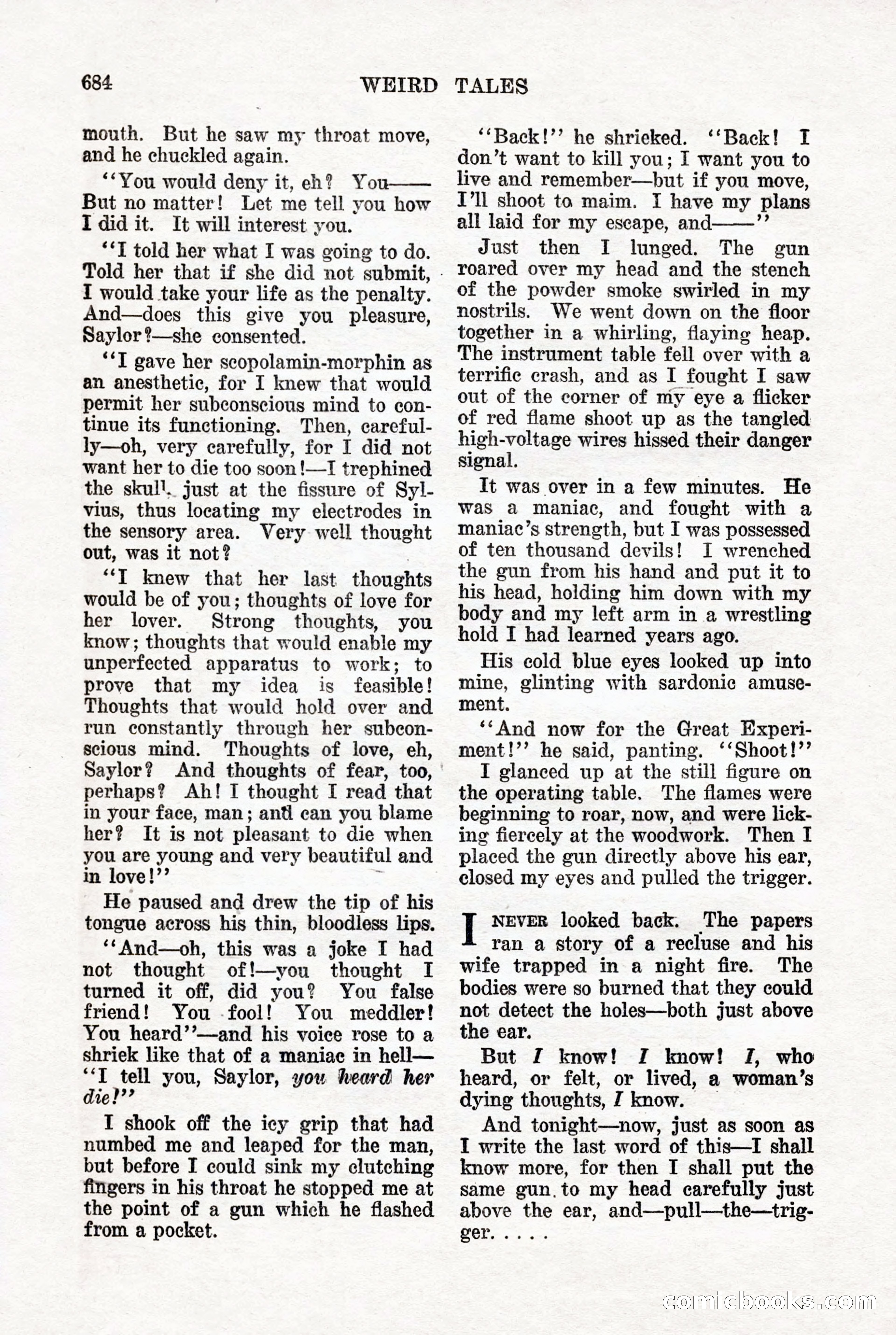 Weird Tales, Vol. 7, No. 5 — page 110 of 148