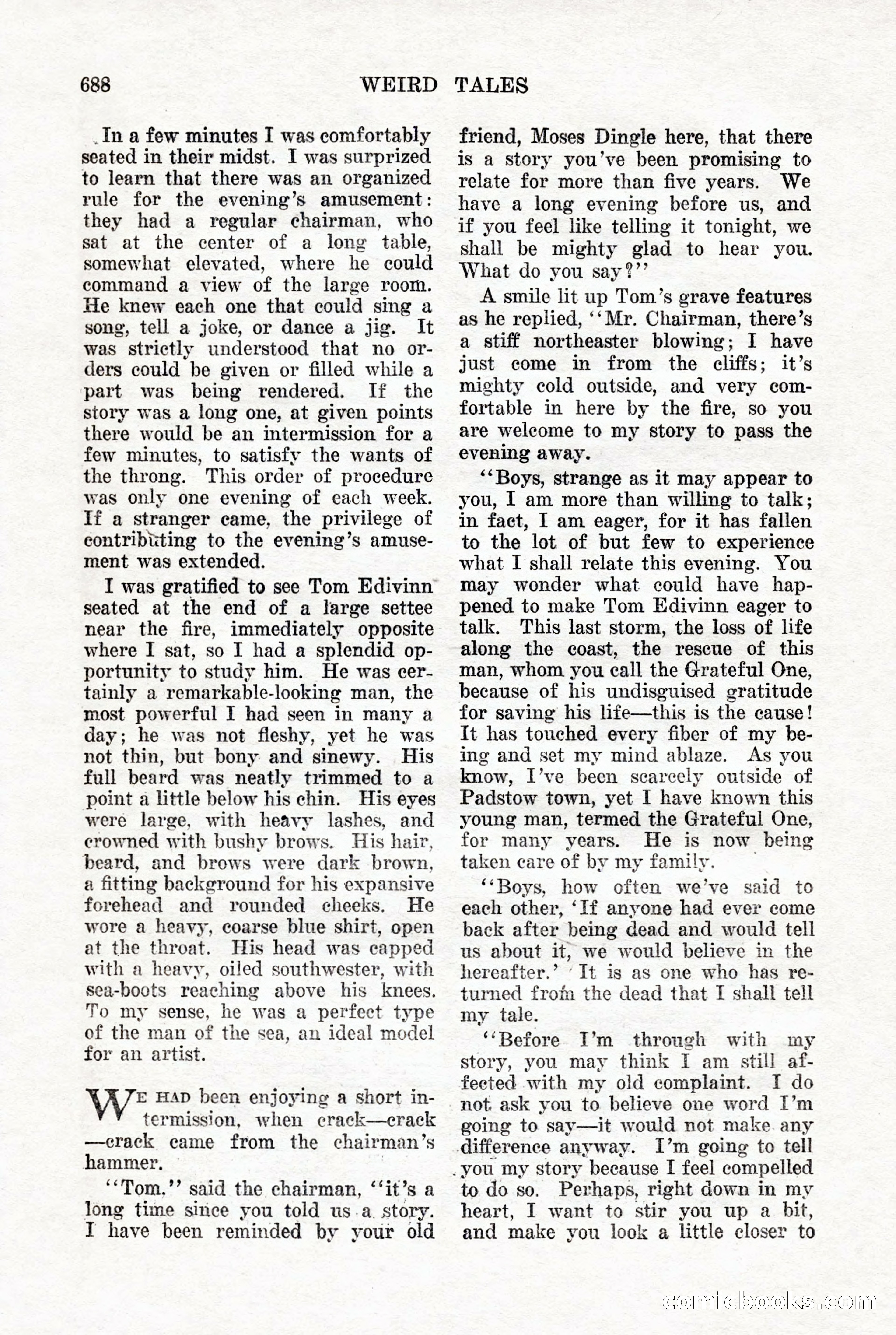Weird Tales, Vol. 7, No. 5 — page 114 of 148