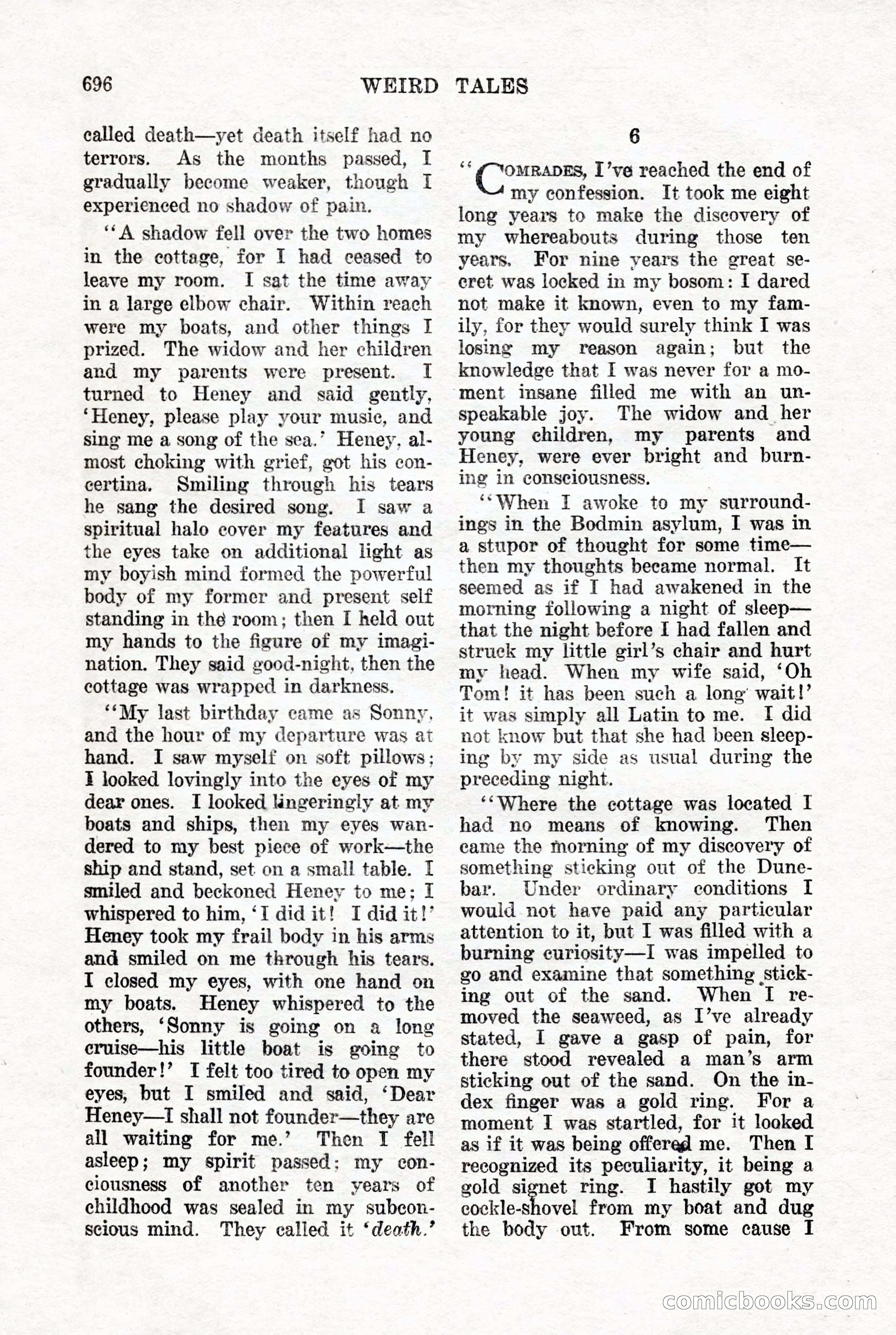 Weird Tales, Vol. 7, No. 5 — page 122 of 148