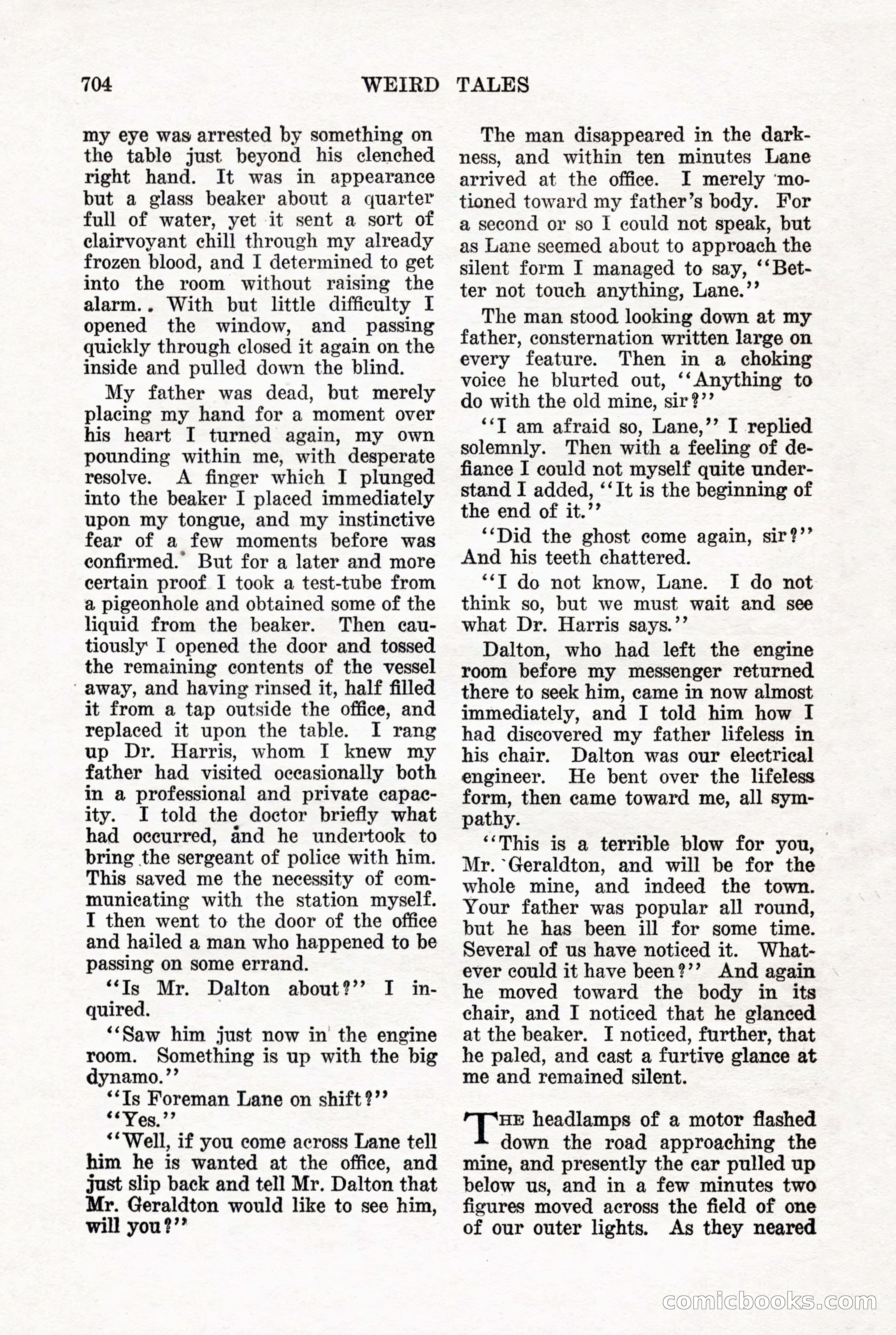 Weird Tales, Vol. 7, No. 5 — page 130 of 148