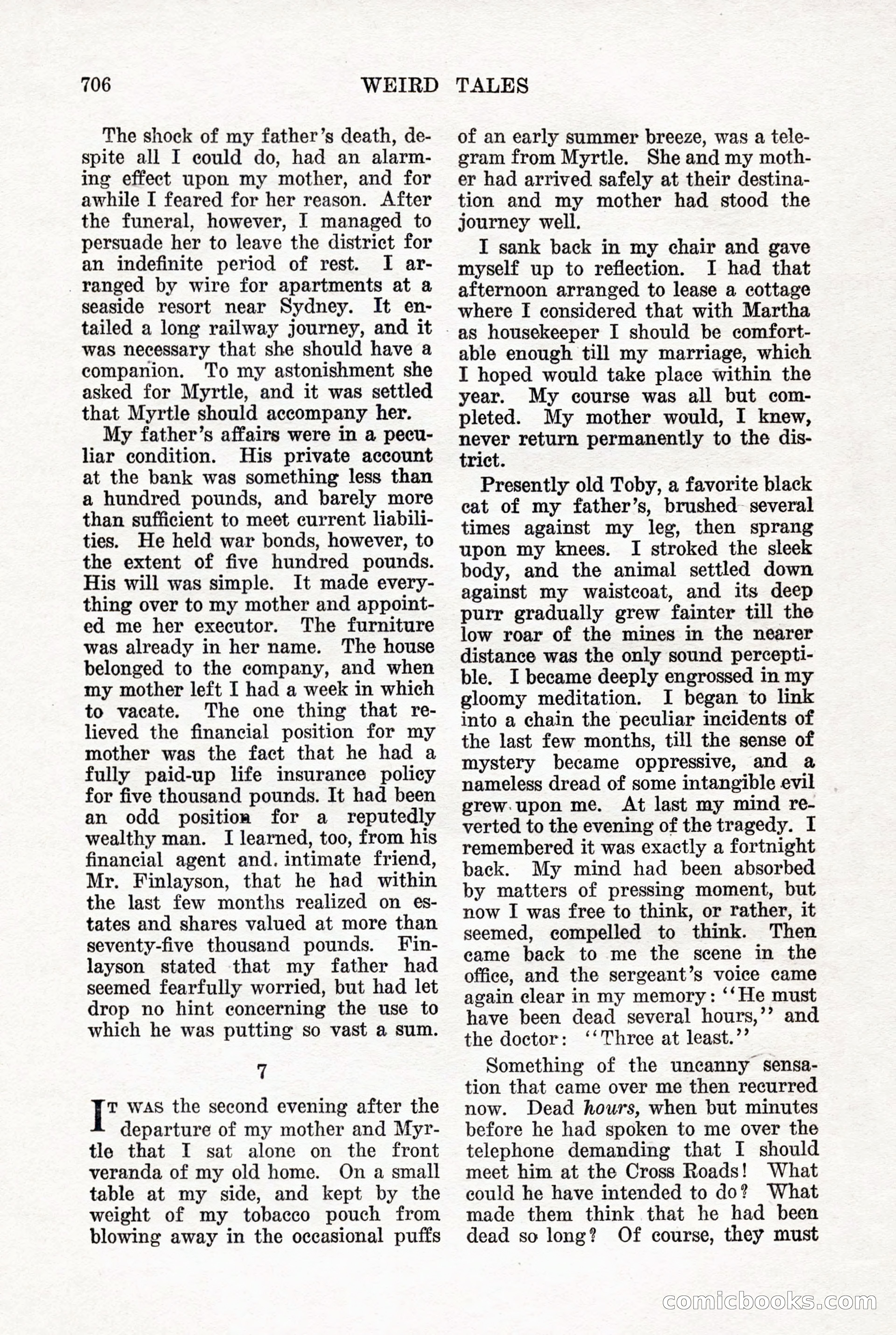 Weird Tales, Vol. 7, No. 5 — page 132 of 148