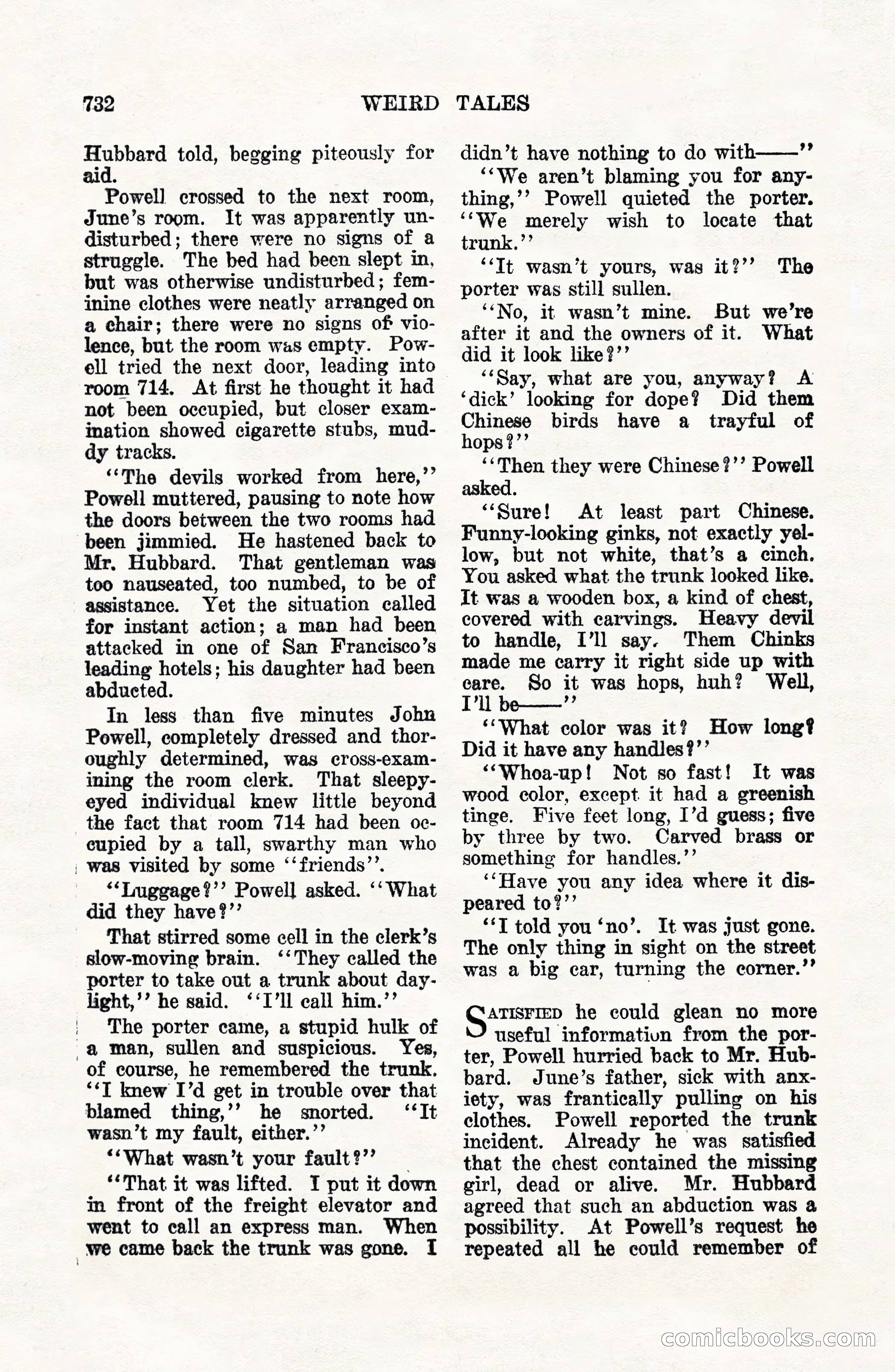 Weird Tales, Vol. VII, No. 6 — page 14 of 148