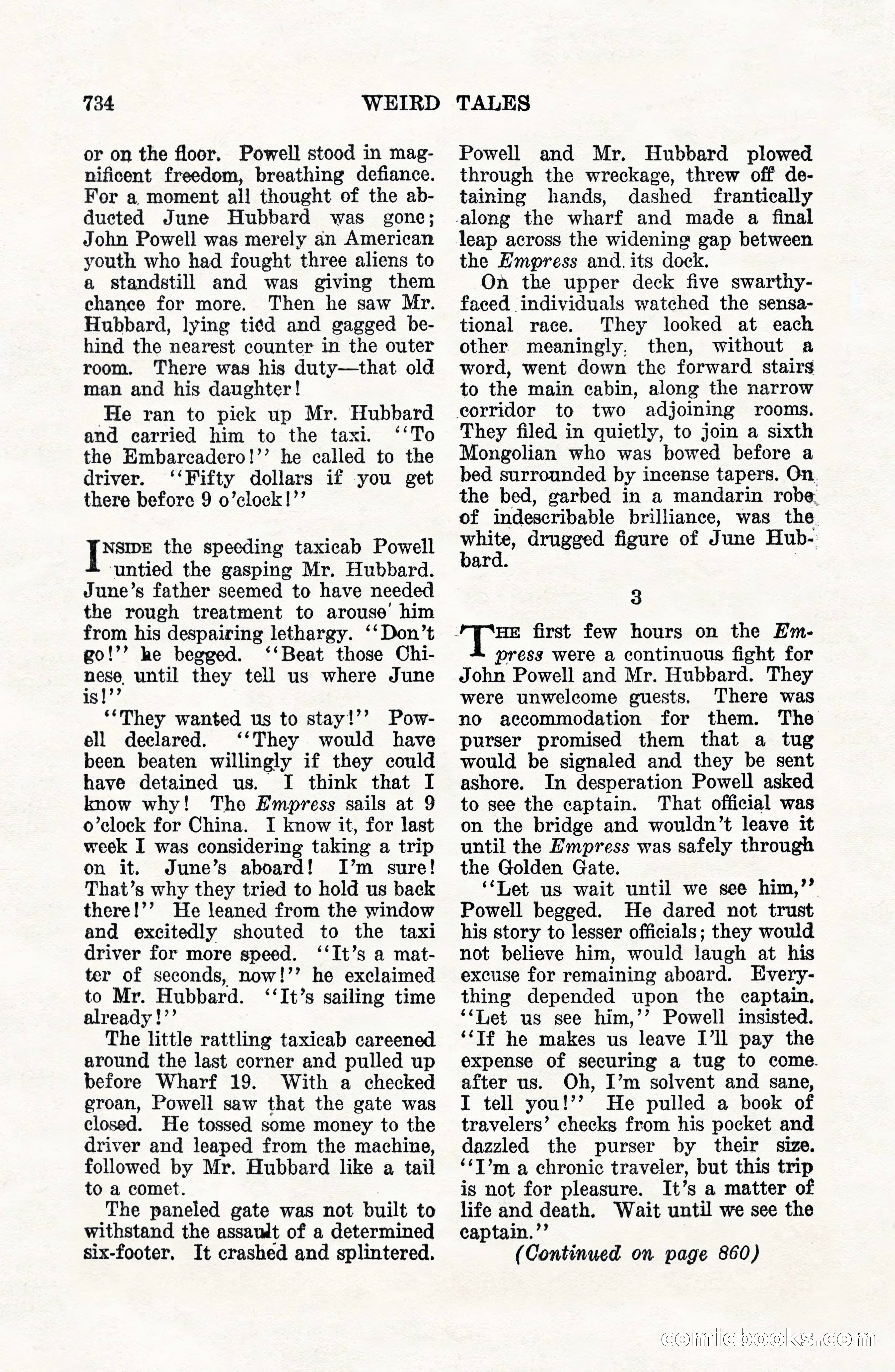 Weird Tales, Vol. VII, No. 6 — page 16 of 148
