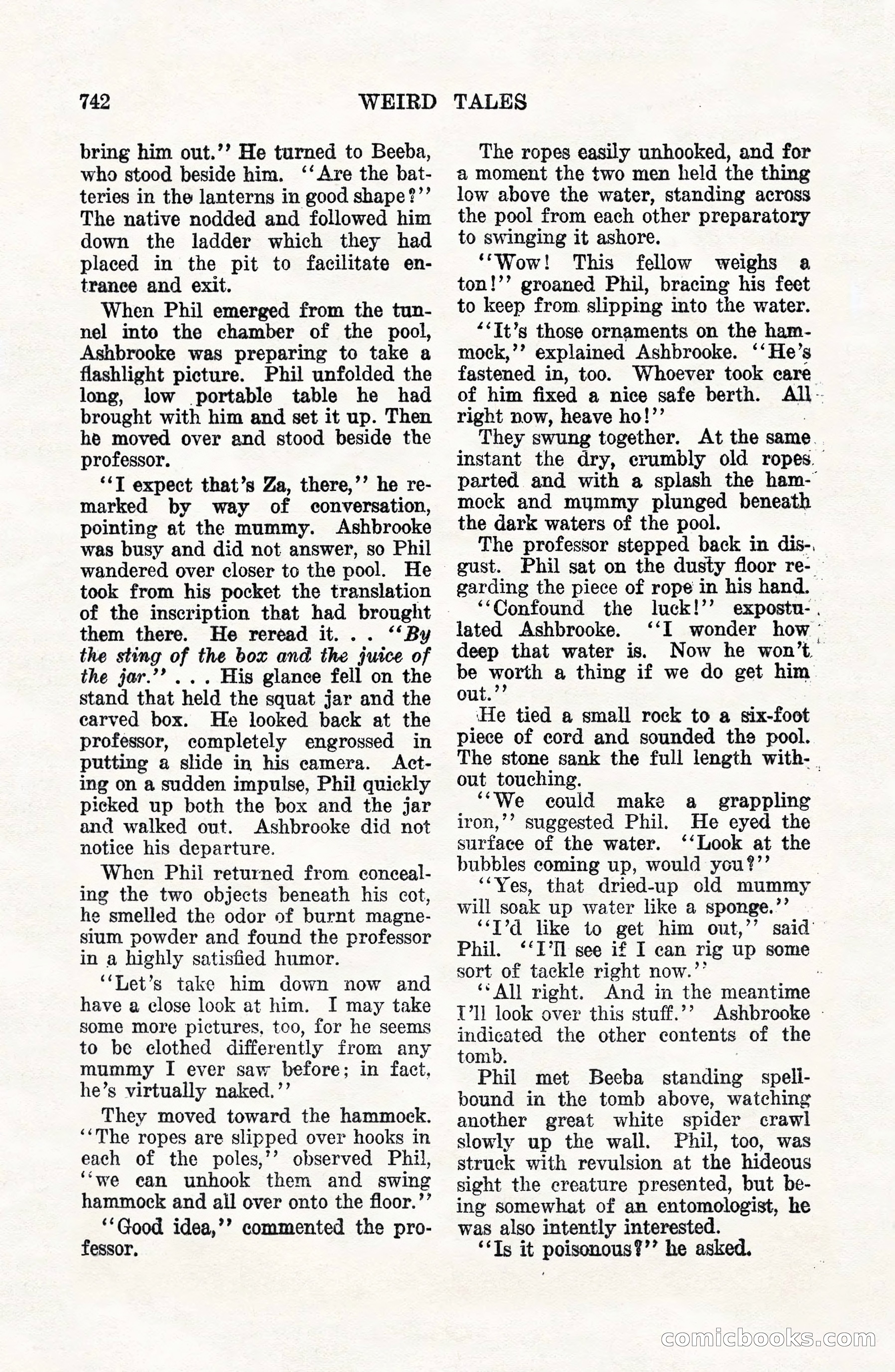 Weird Tales, Vol. VII, No. 6 — page 24 of 148