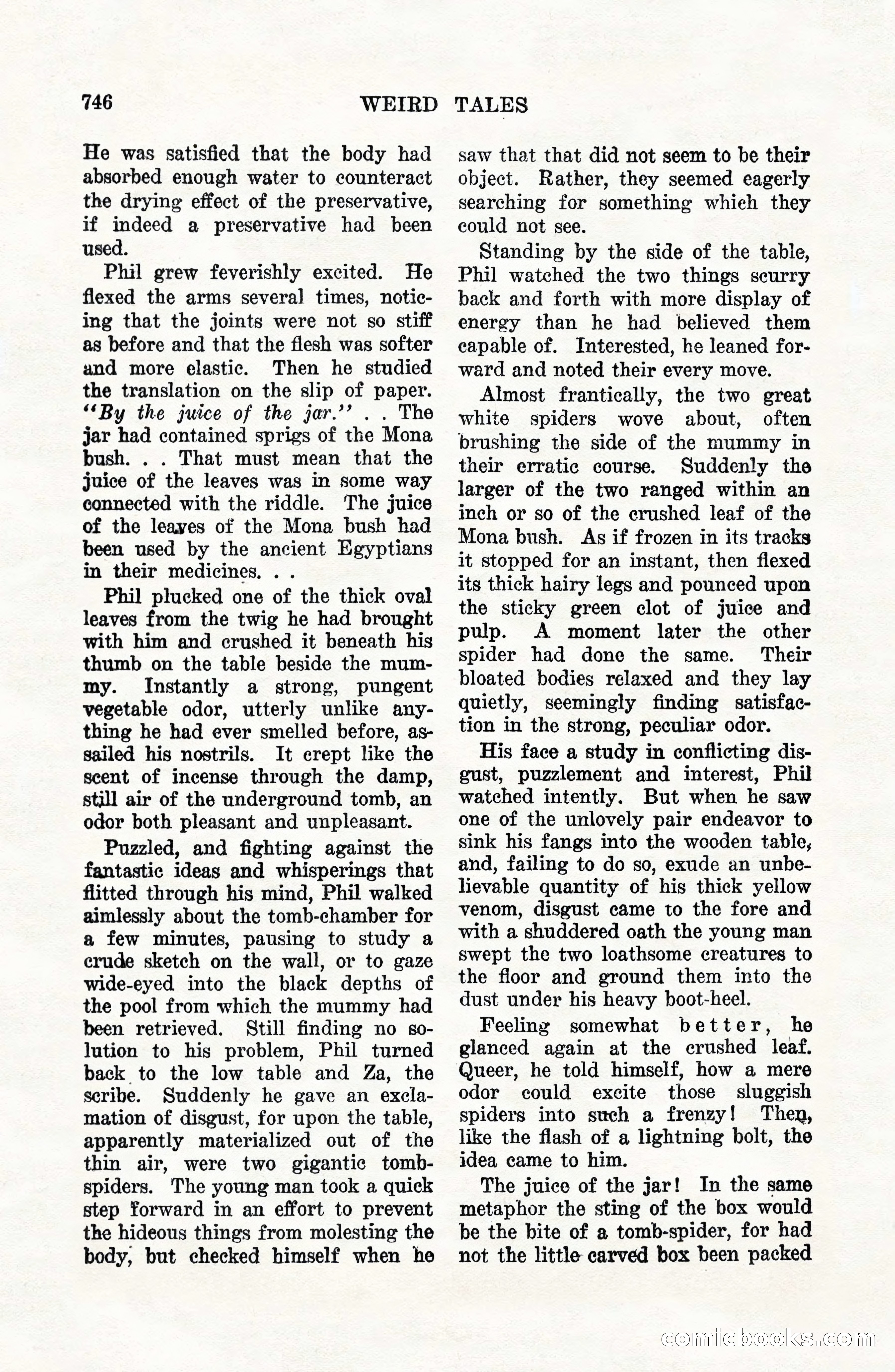 Weird Tales, Vol. VII, No. 6 — page 28 of 148