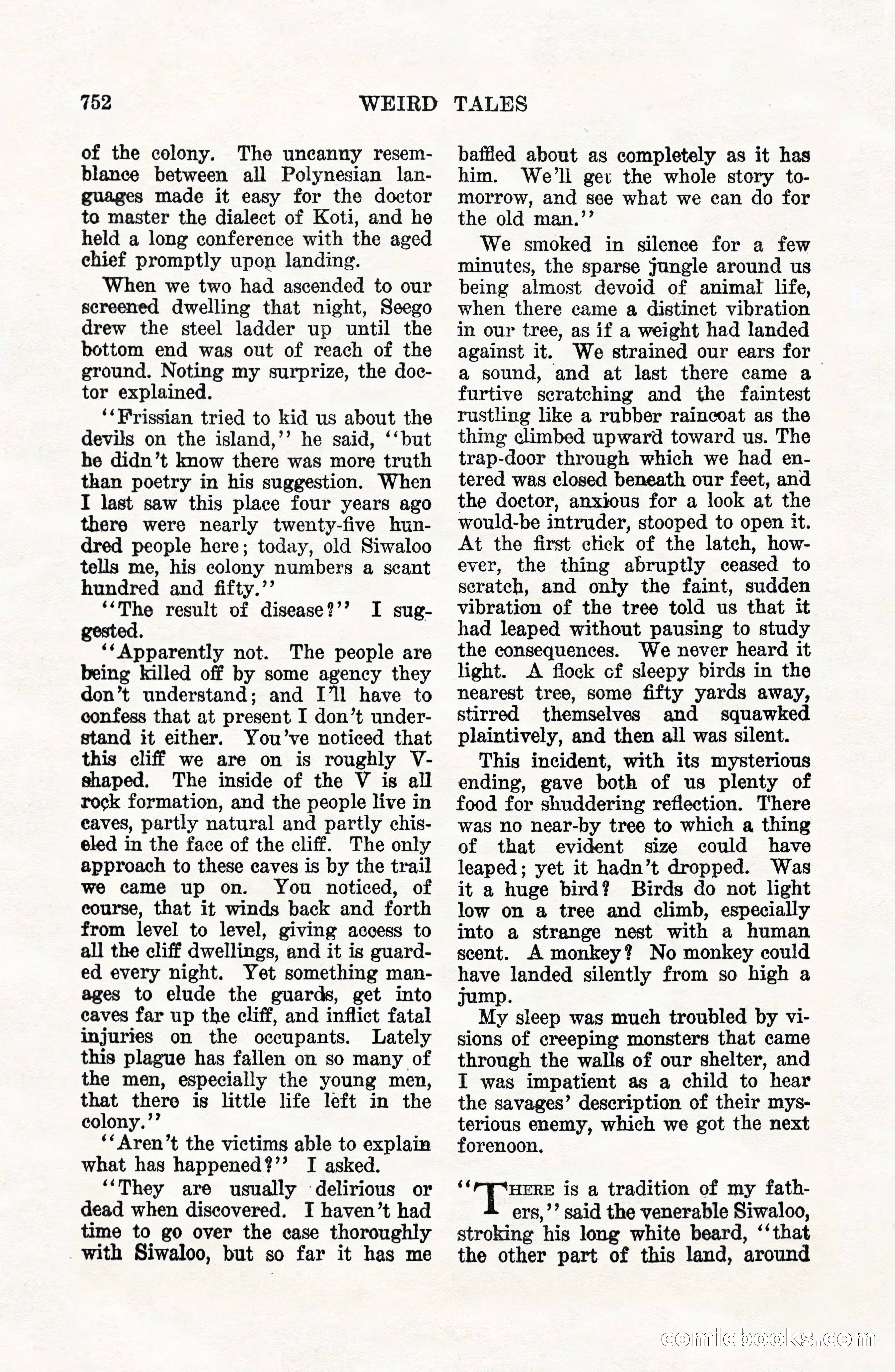 Weird Tales, Vol. VII, No. 6 — page 34 of 148