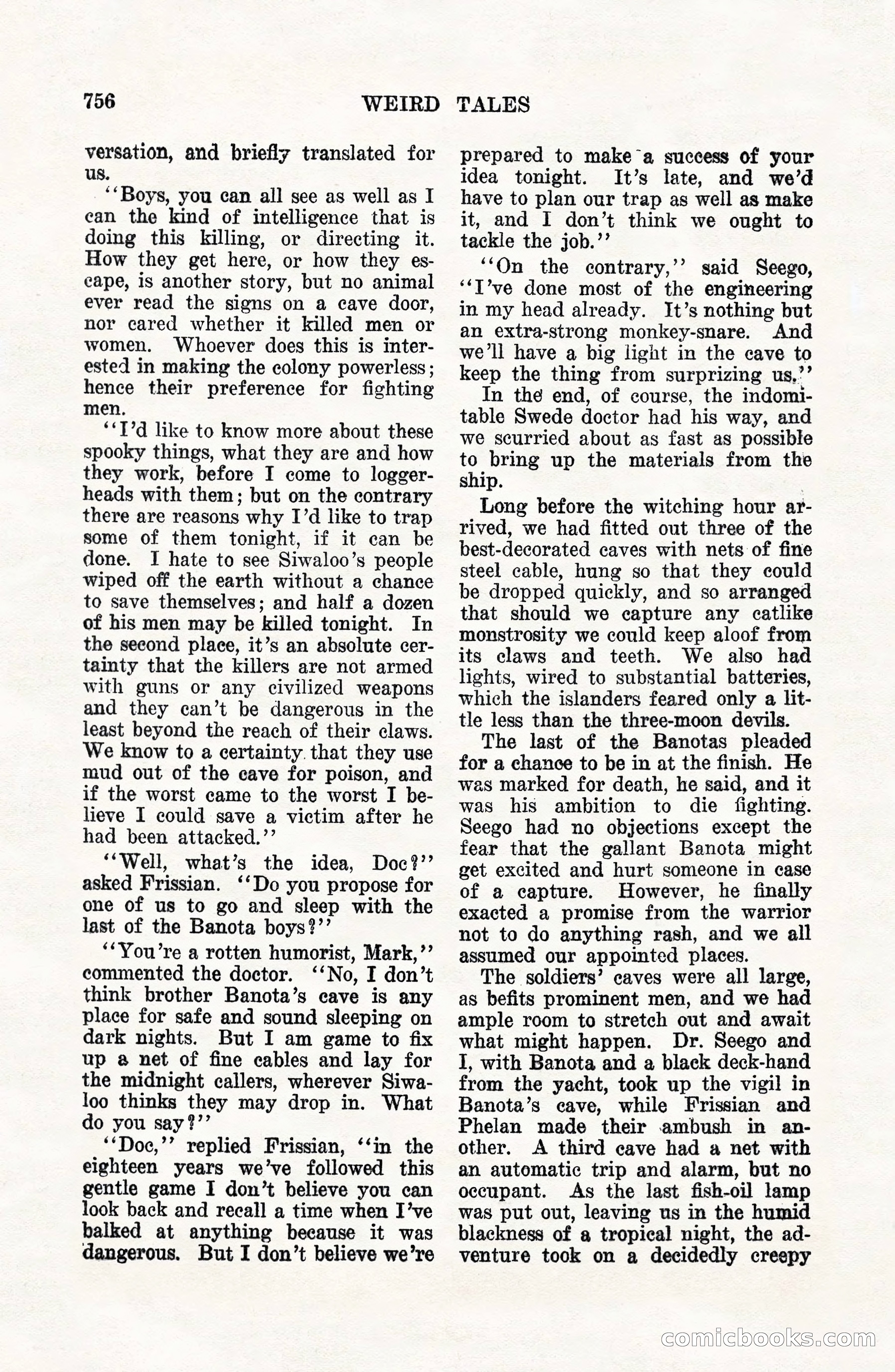Weird Tales, Vol. VII, No. 6 — page 38 of 148