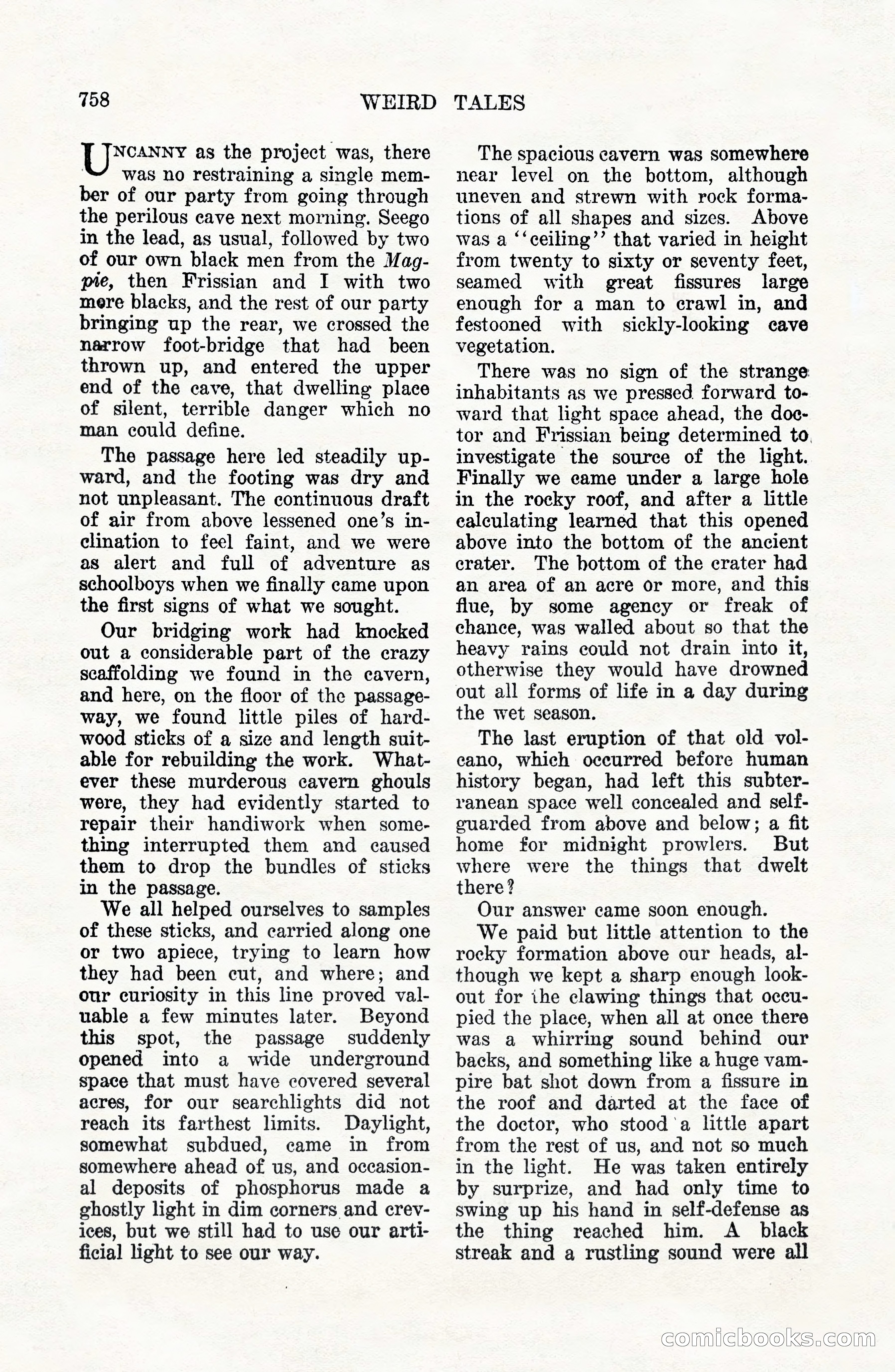 Weird Tales, Vol. VII, No. 6 — page 40 of 148