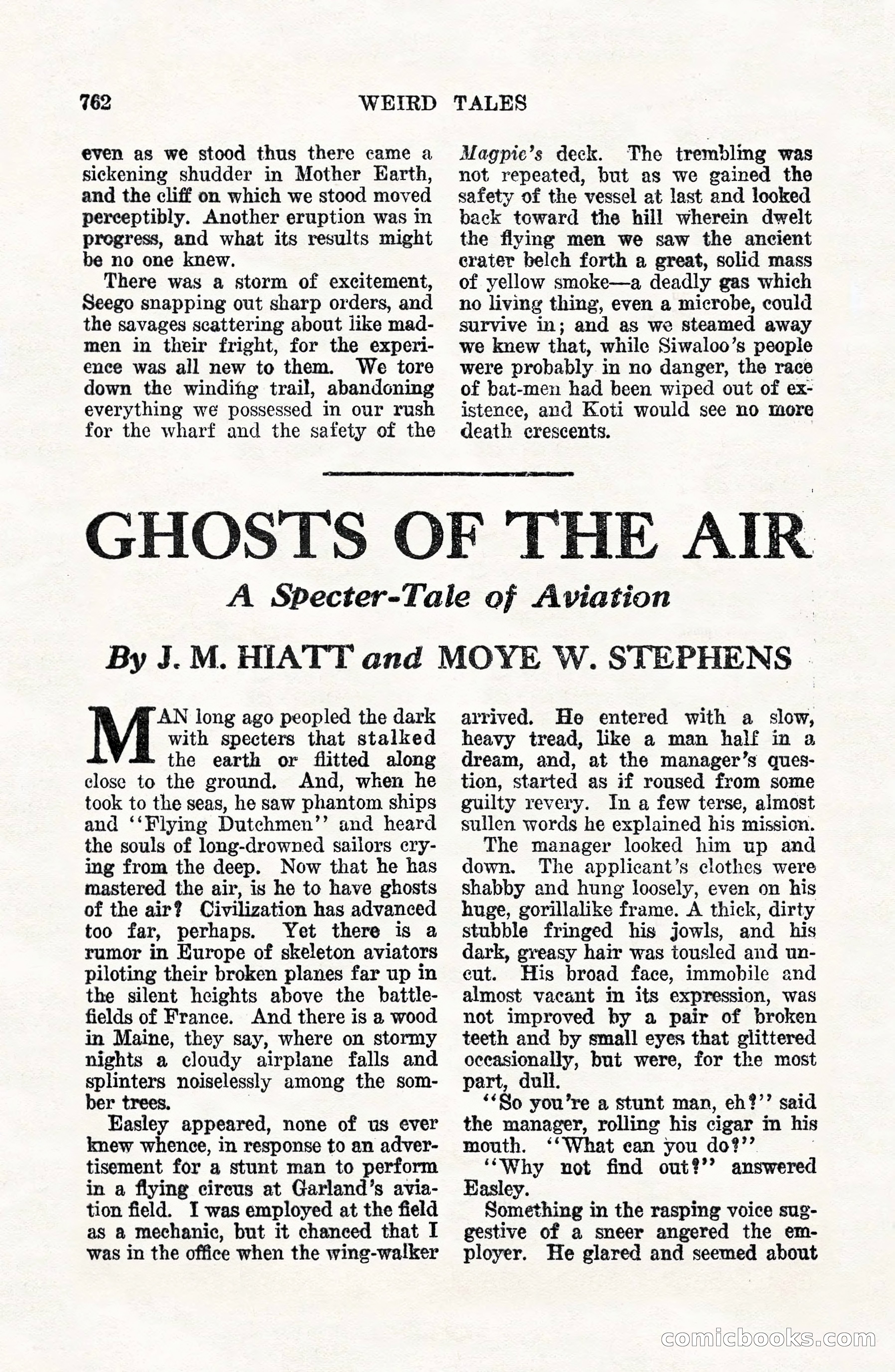 Weird Tales, Vol. VII, No. 6 — page 44 of 148