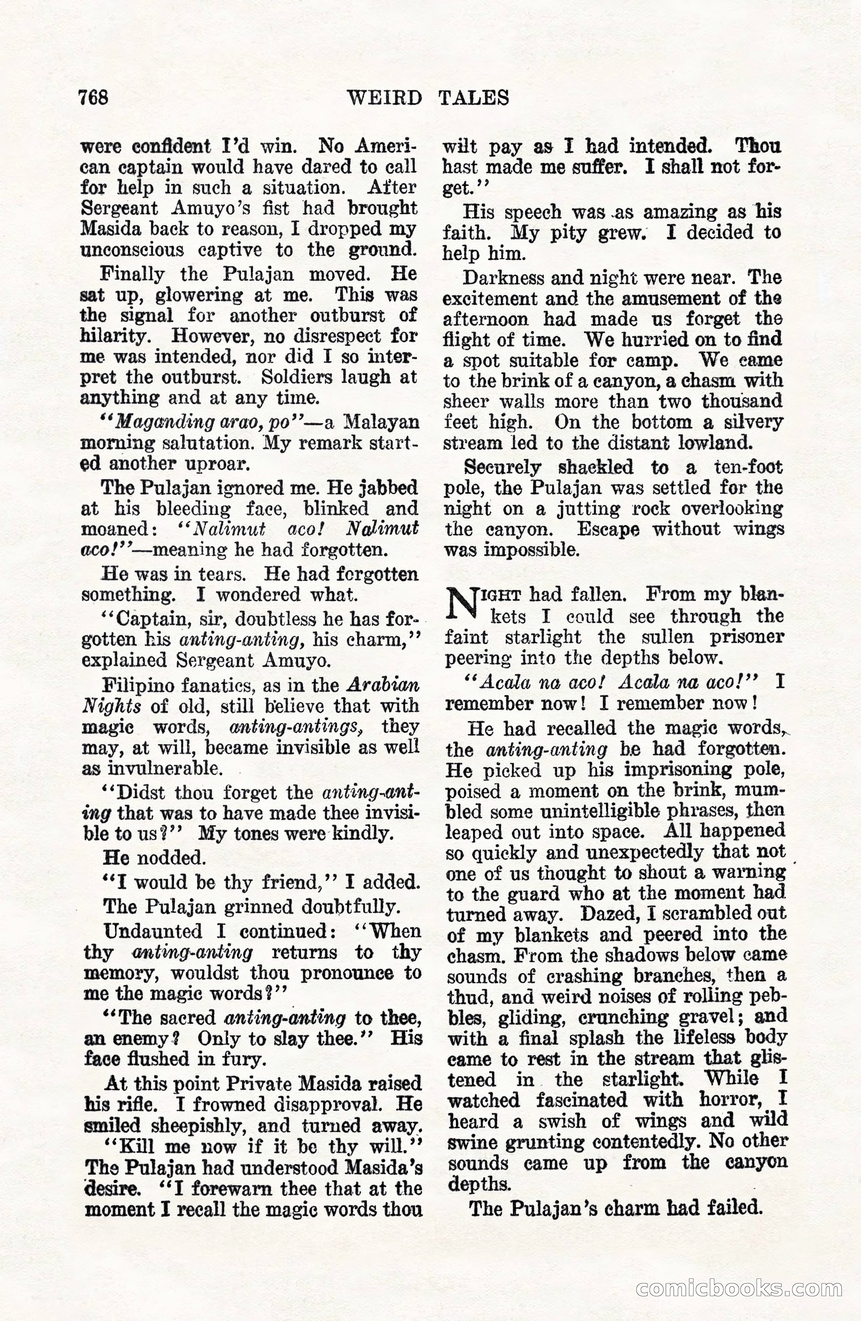 Weird Tales, Vol. VII, No. 6 — page 50 of 148