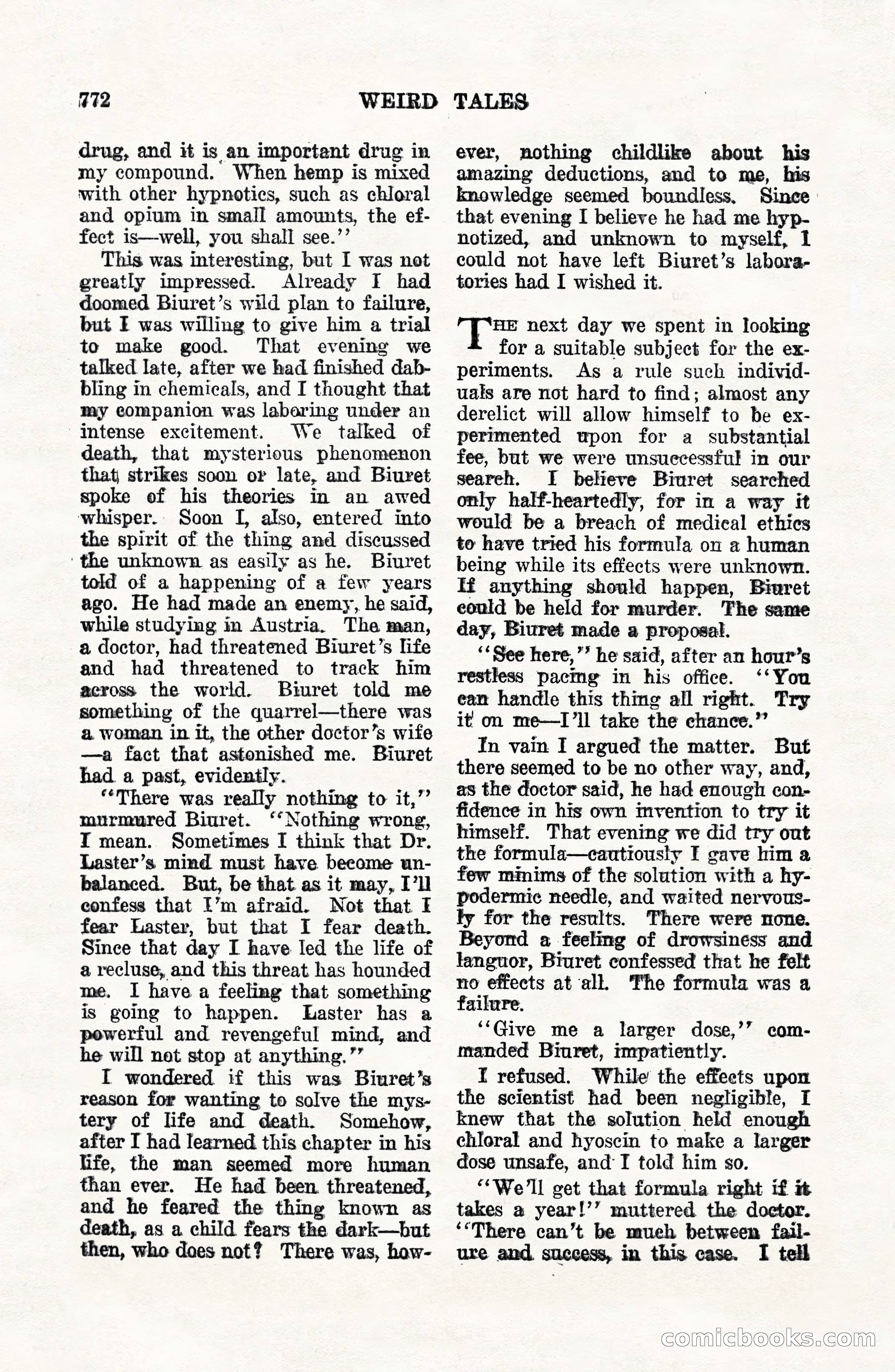 Weird Tales, Vol. VII, No. 6 — page 54 of 148