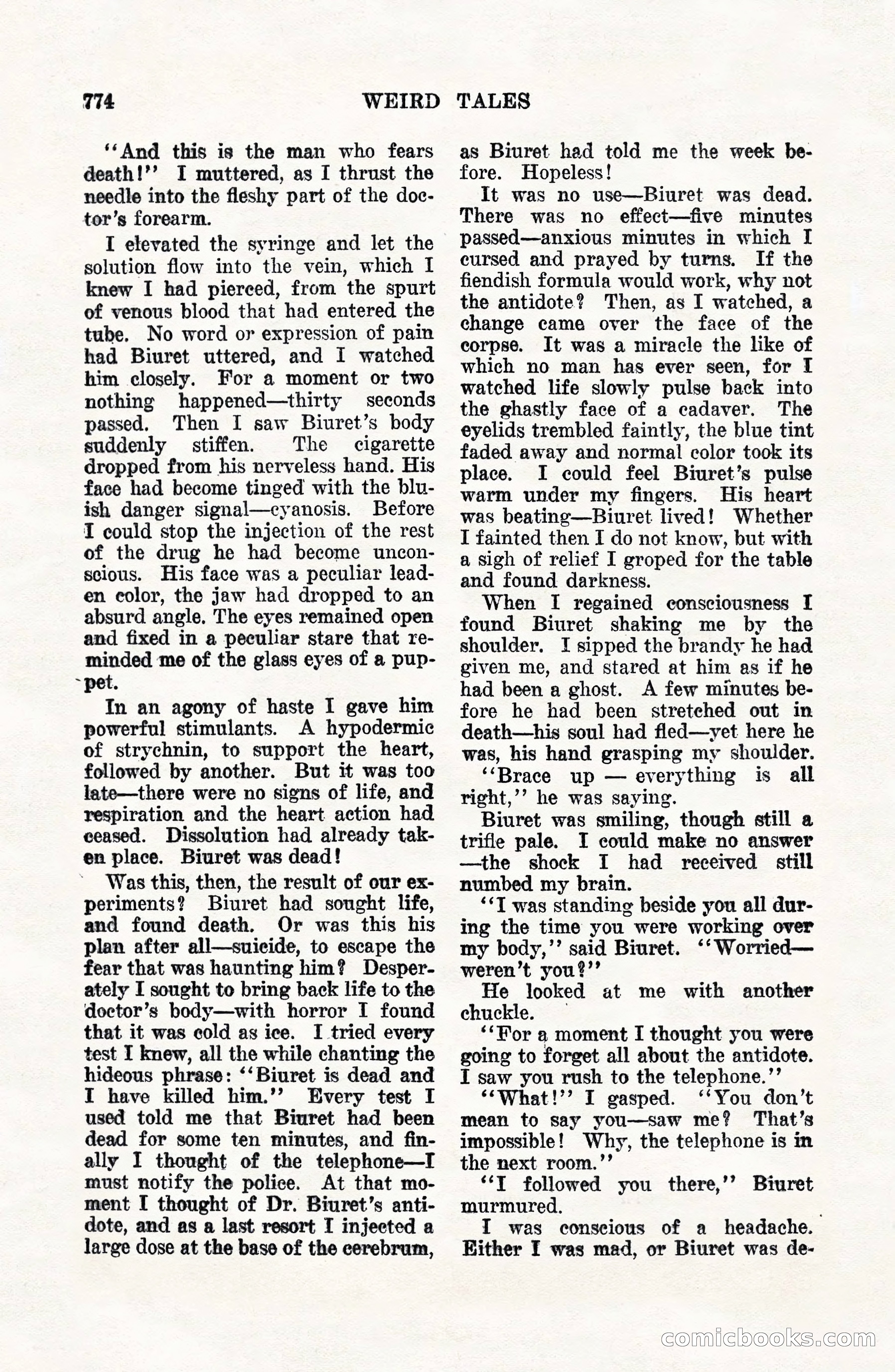 Weird Tales, Vol. VII, No. 6 — page 56 of 148