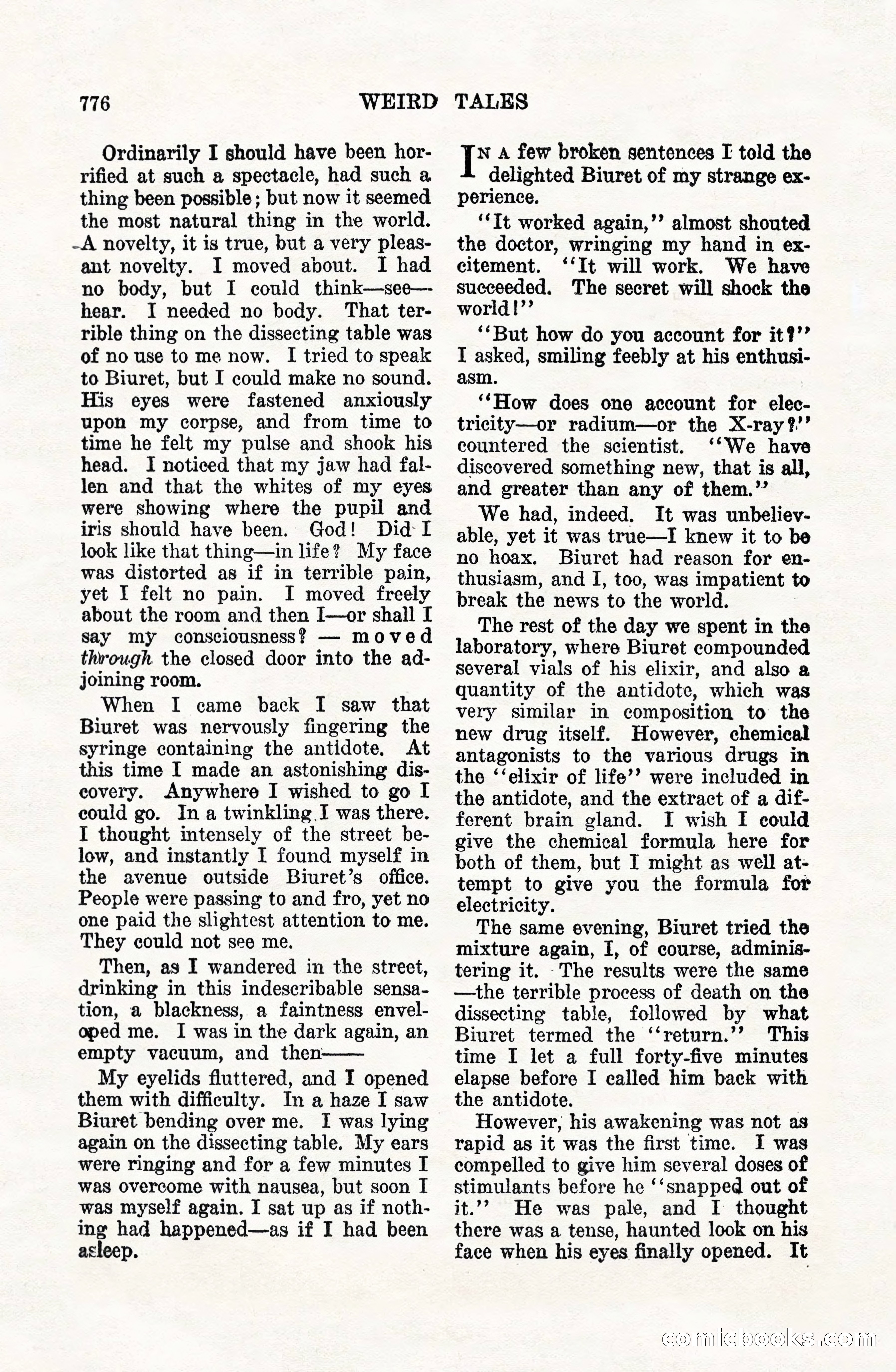 Weird Tales, Vol. VII, No. 6 — page 58 of 148