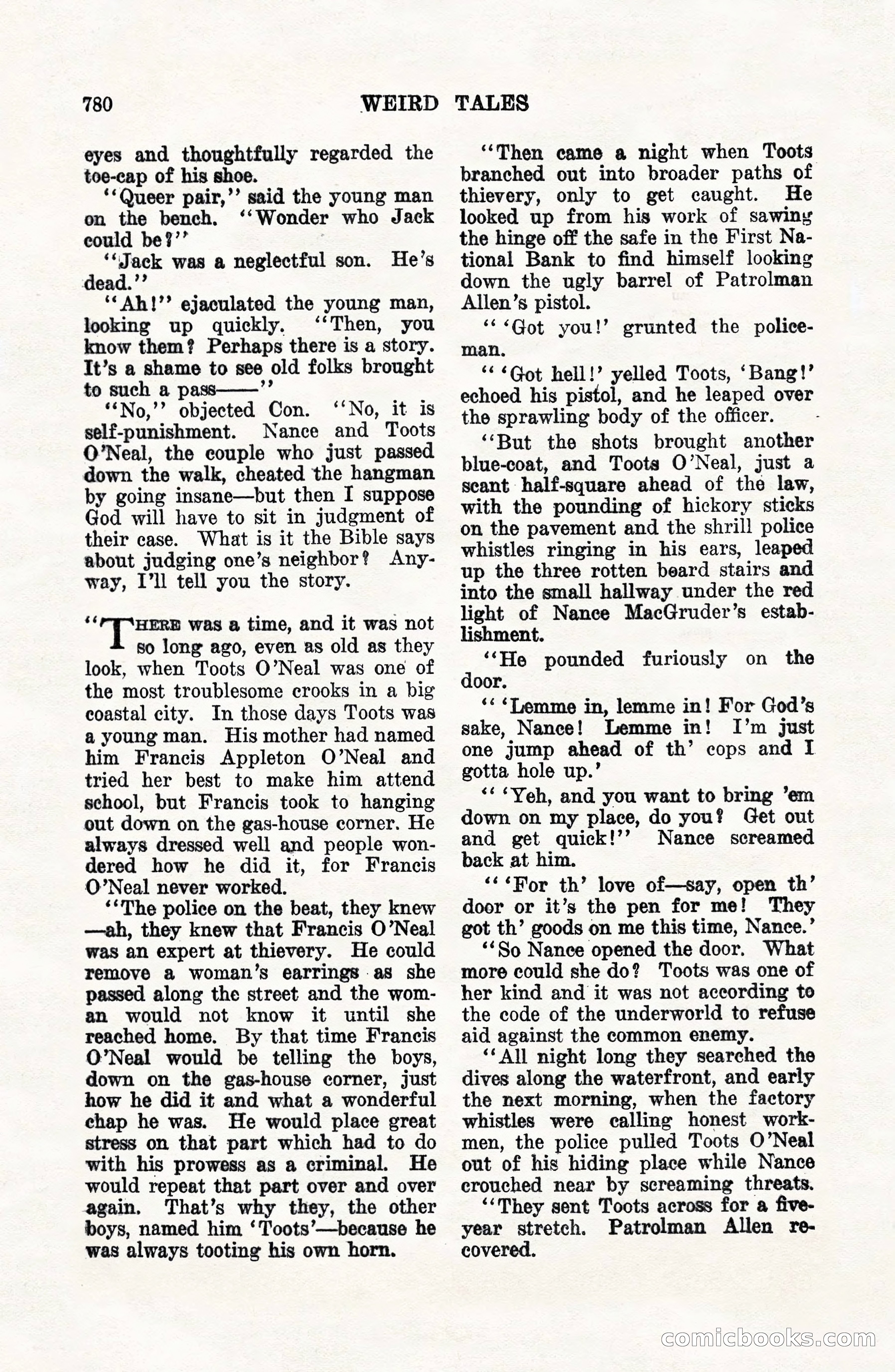 Weird Tales, Vol. VII, No. 6 — page 62 of 148