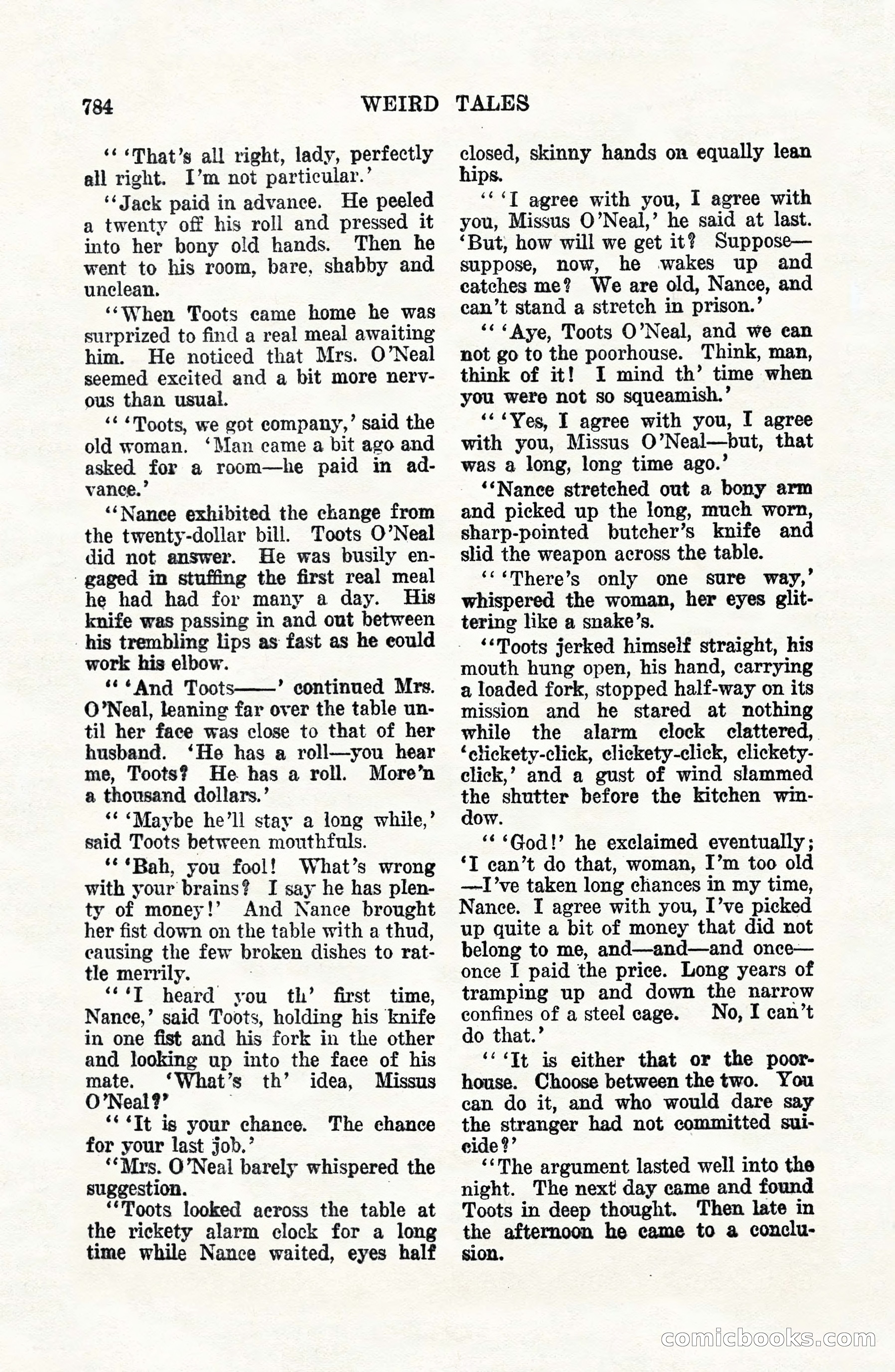 Weird Tales, Vol. VII, No. 6 — page 66 of 148