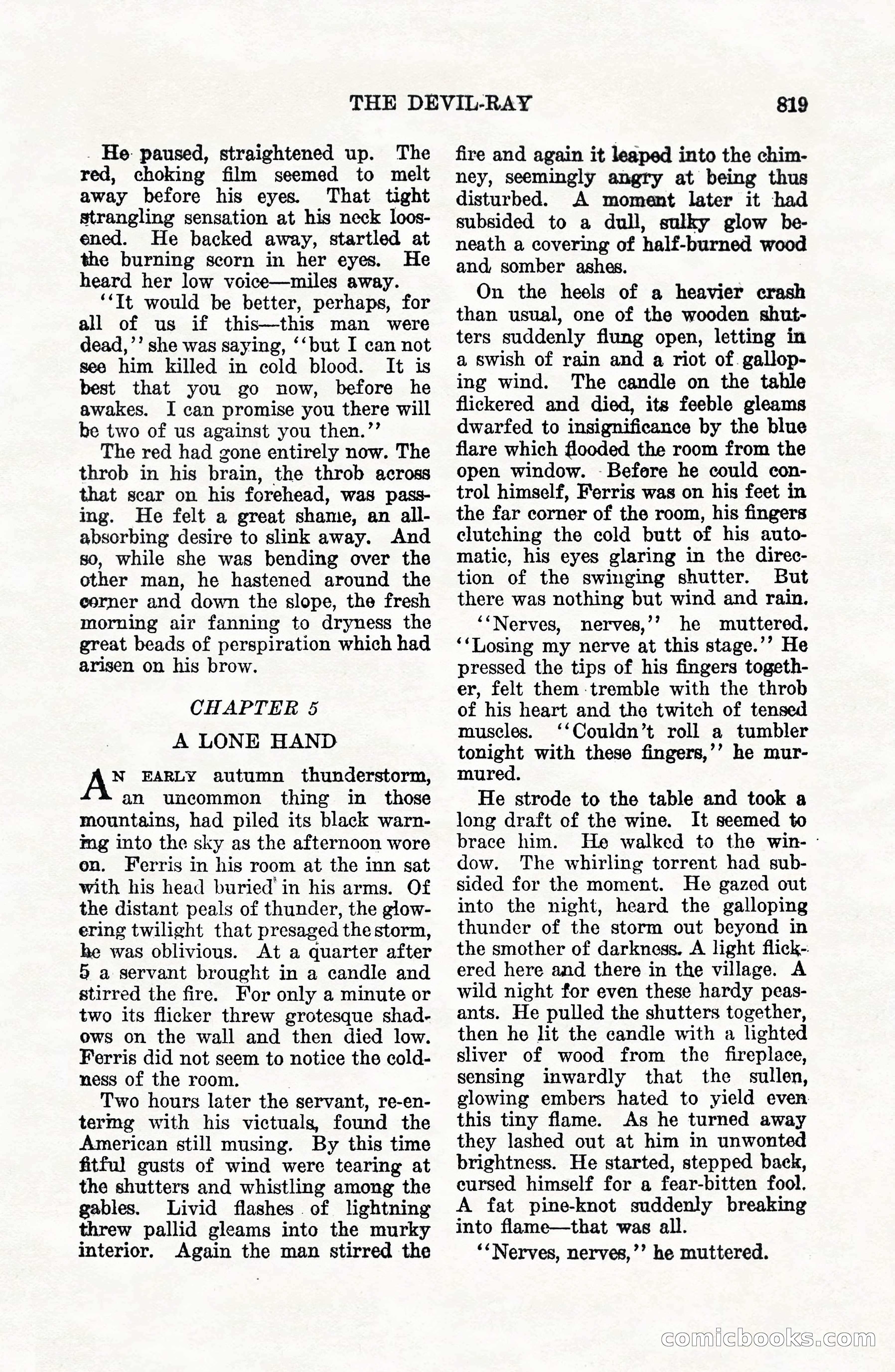 Weird Tales, Vol. VII, No. 6 — page 101 of 148