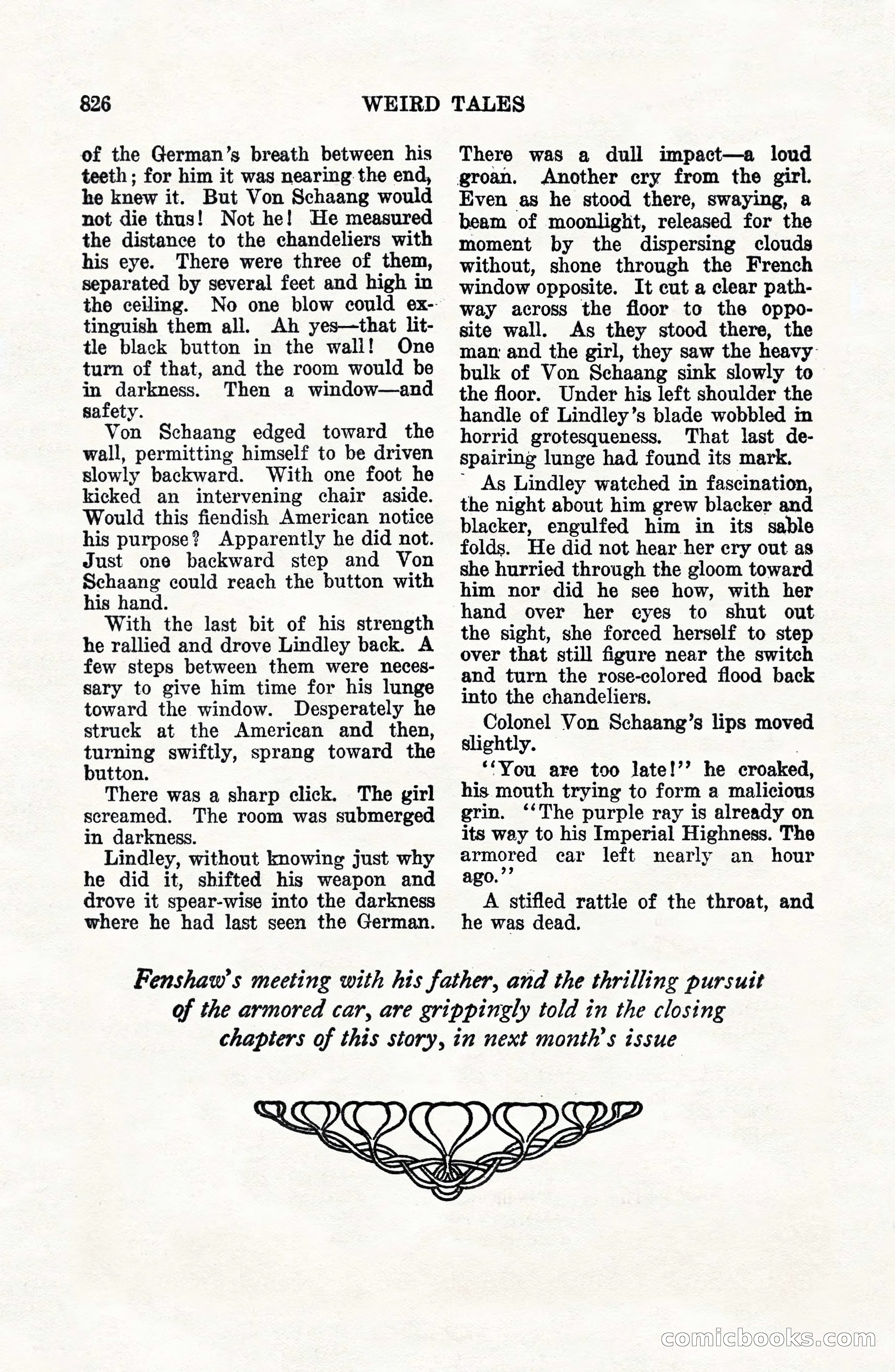 Weird Tales, Vol. VII, No. 6 — page 108 of 148