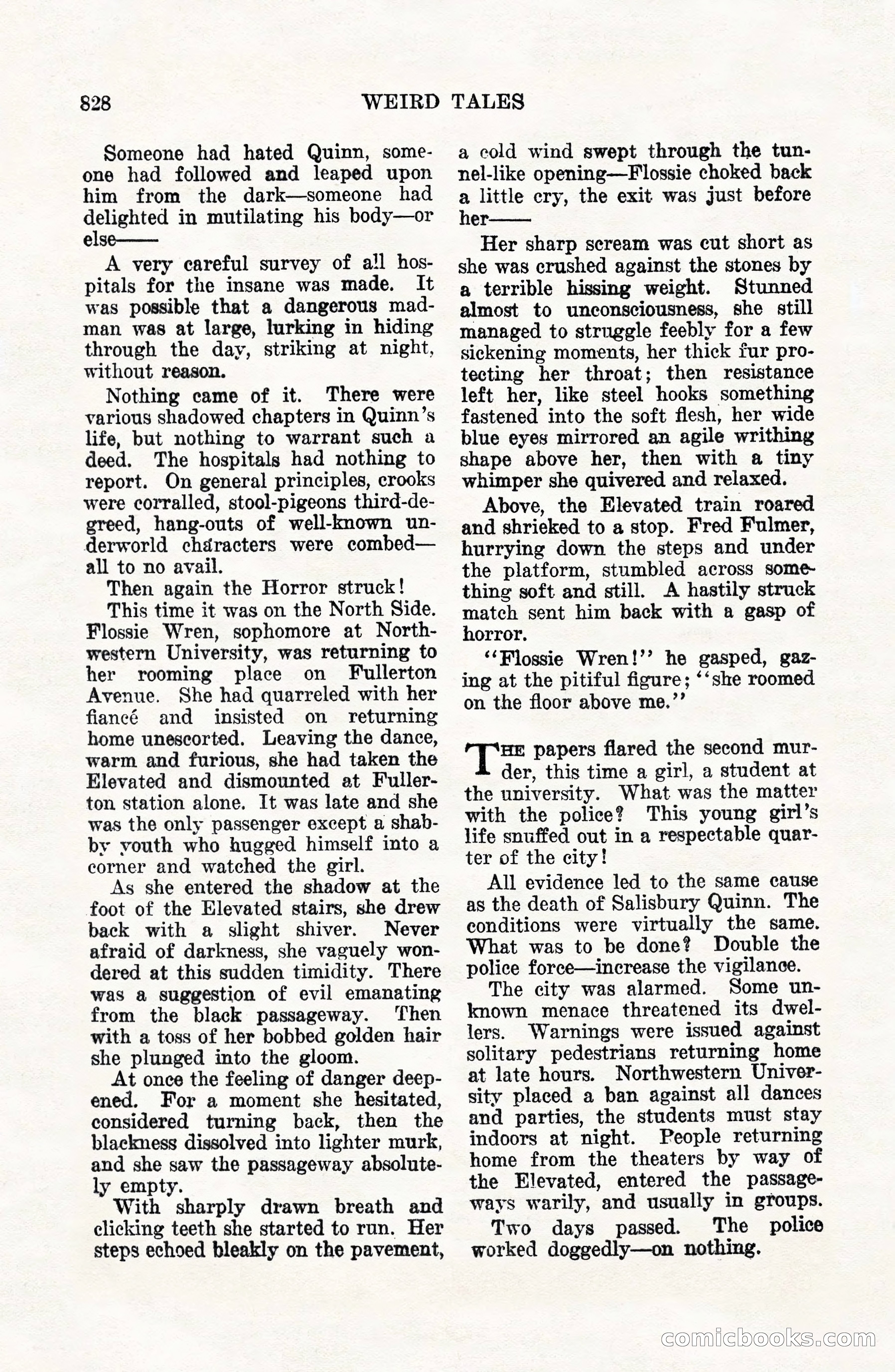 Weird Tales, Vol. VII, No. 6 — page 110 of 148