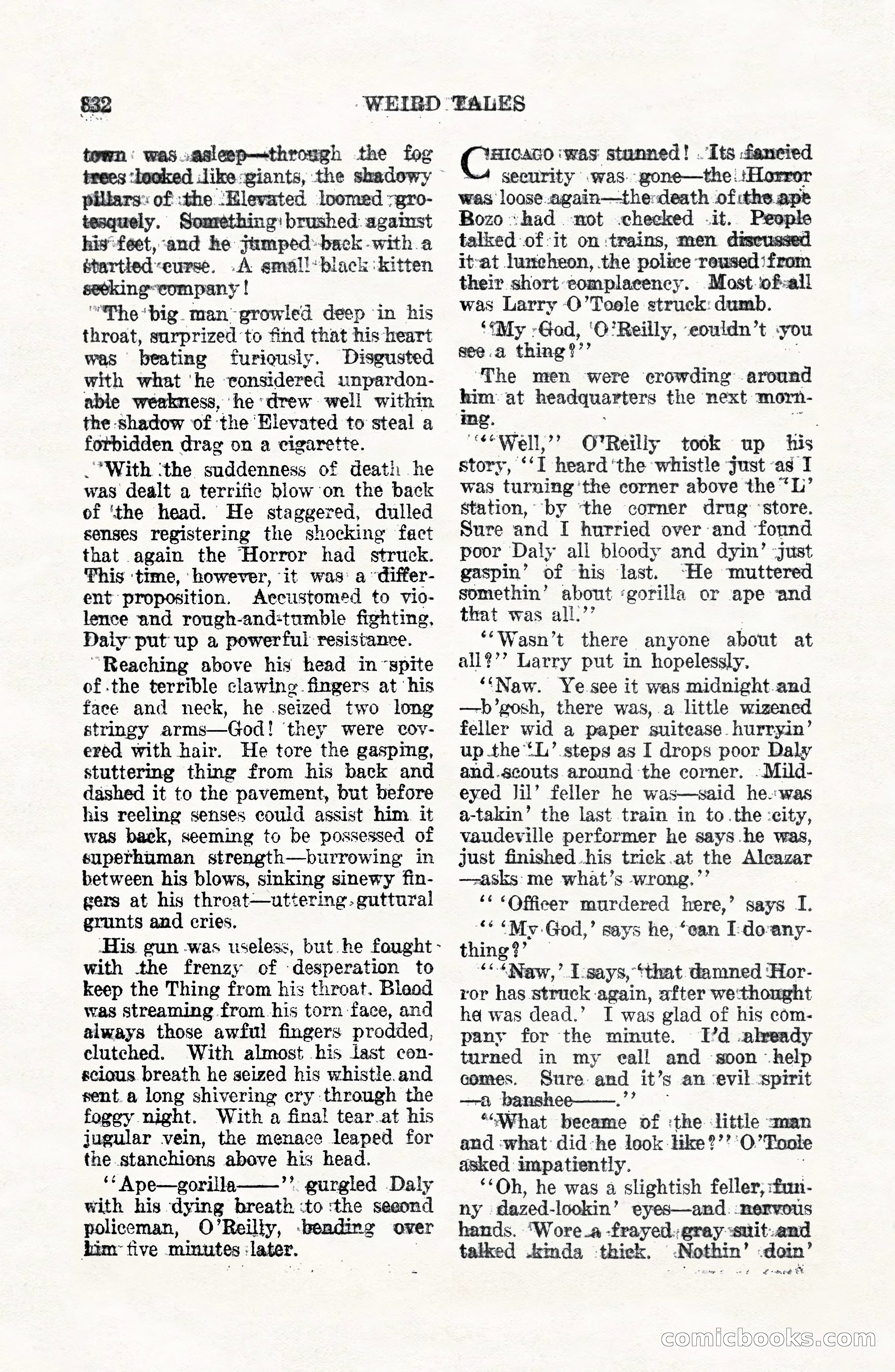 Weird Tales, Vol. VII, No. 6 — page 114 of 148