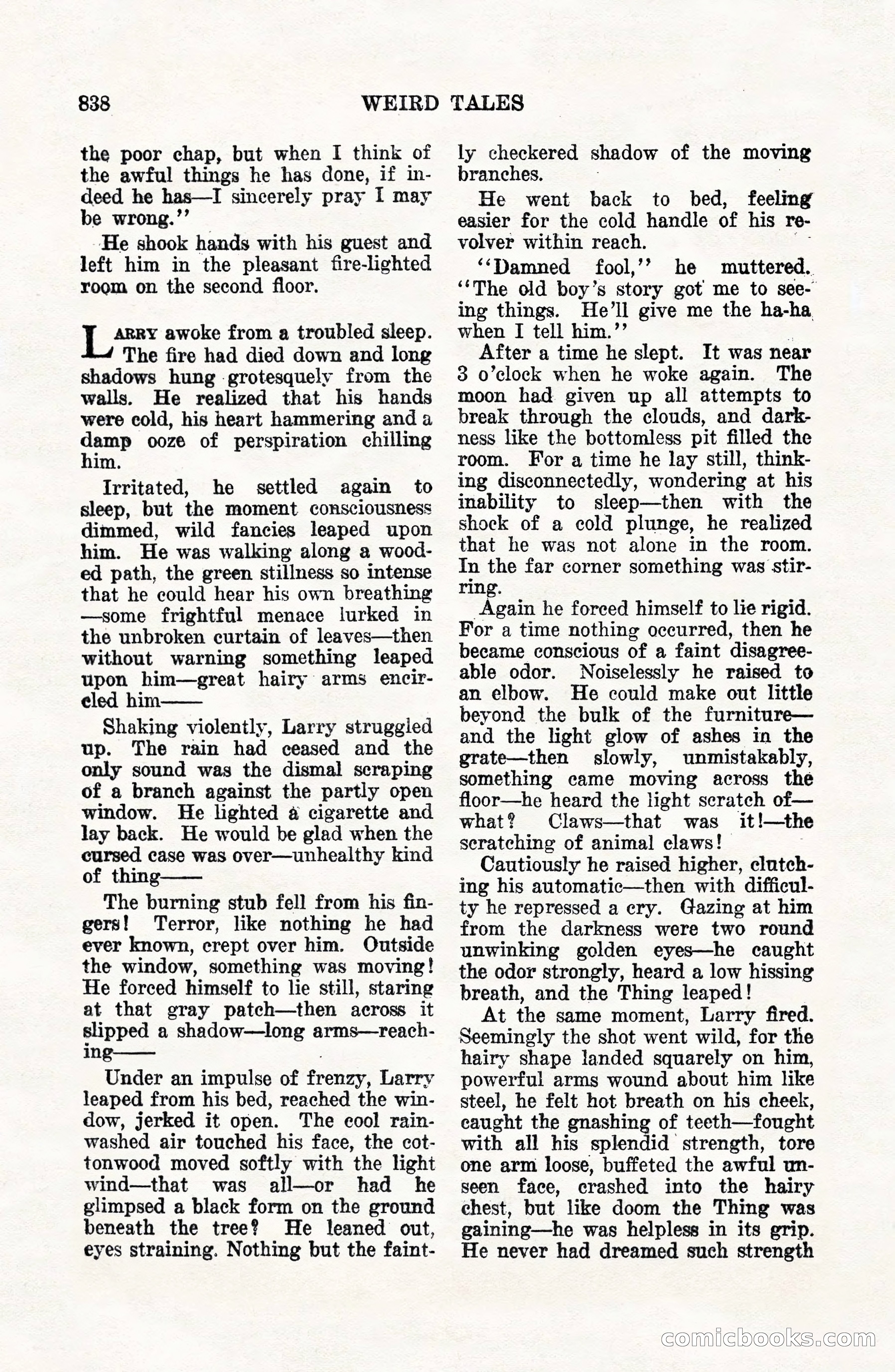 Weird Tales, Vol. VII, No. 6 — page 120 of 148