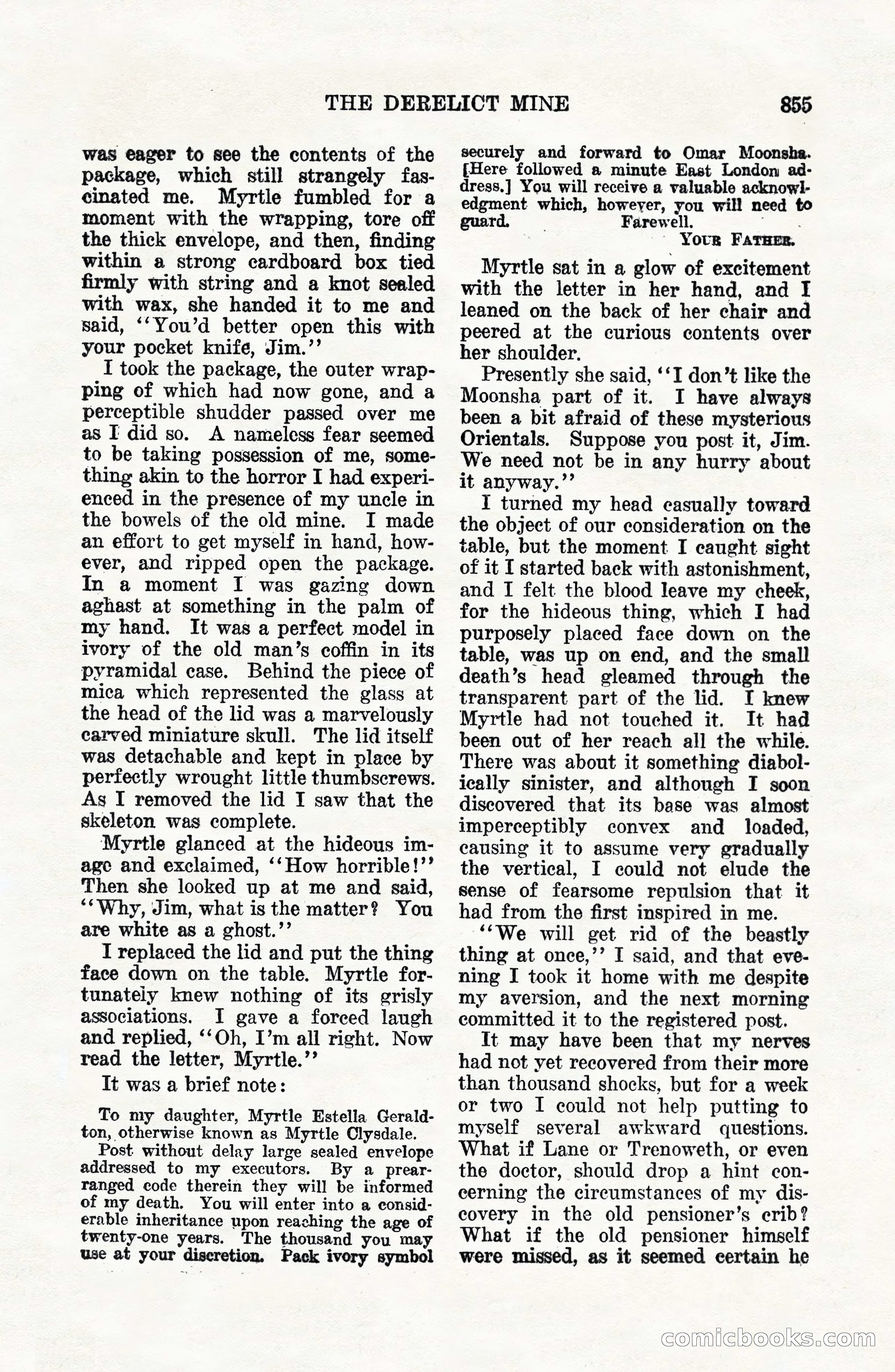 Weird Tales, Vol. VII, No. 6 — page 137 of 148