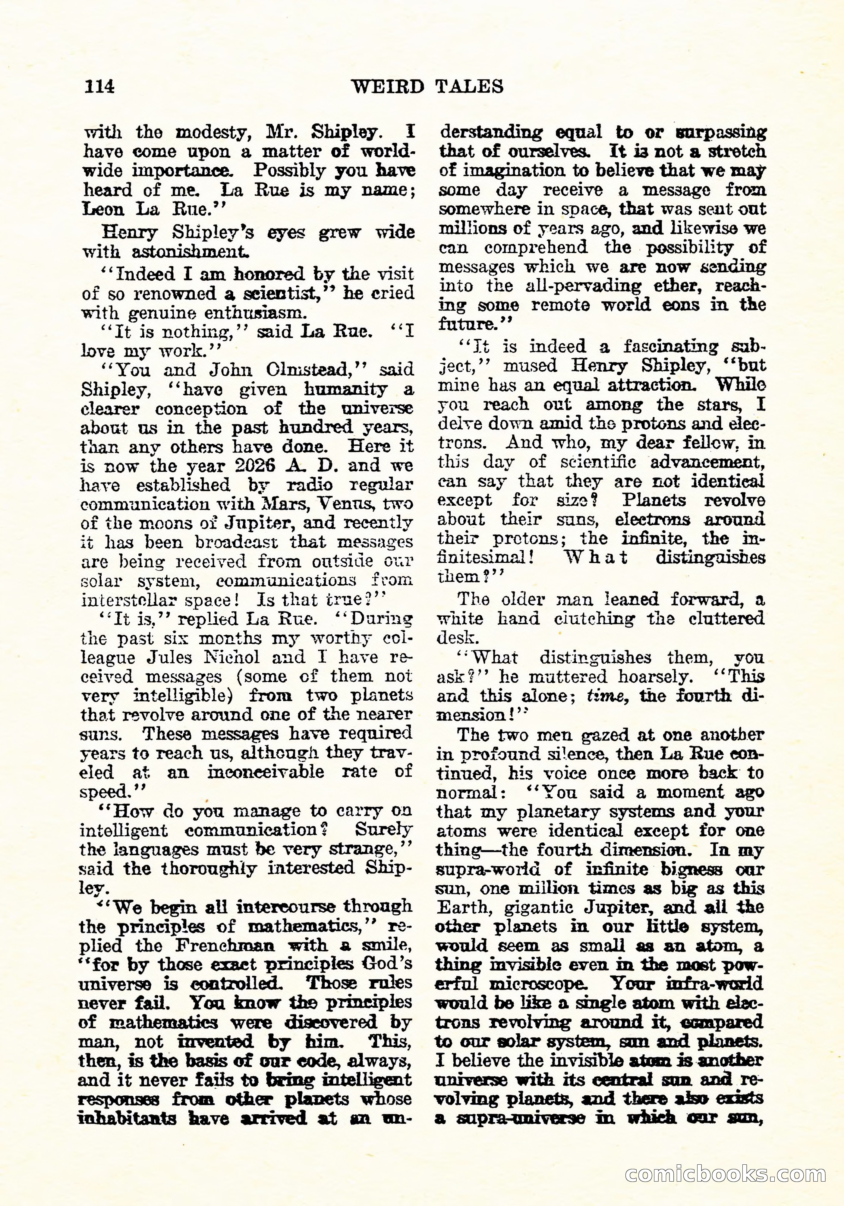 Weird Tales, July 1926 — page 115 of 146