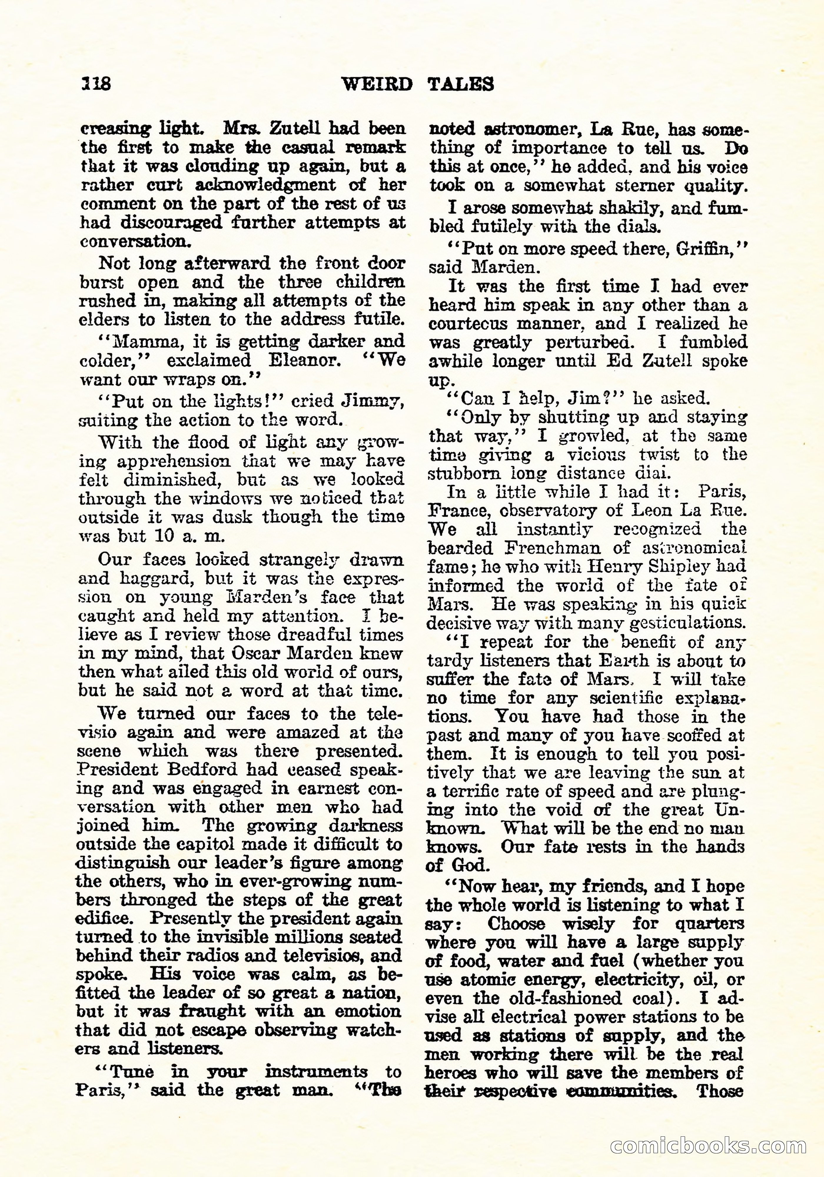 Weird Tales, July 1926 — page 119 of 146
