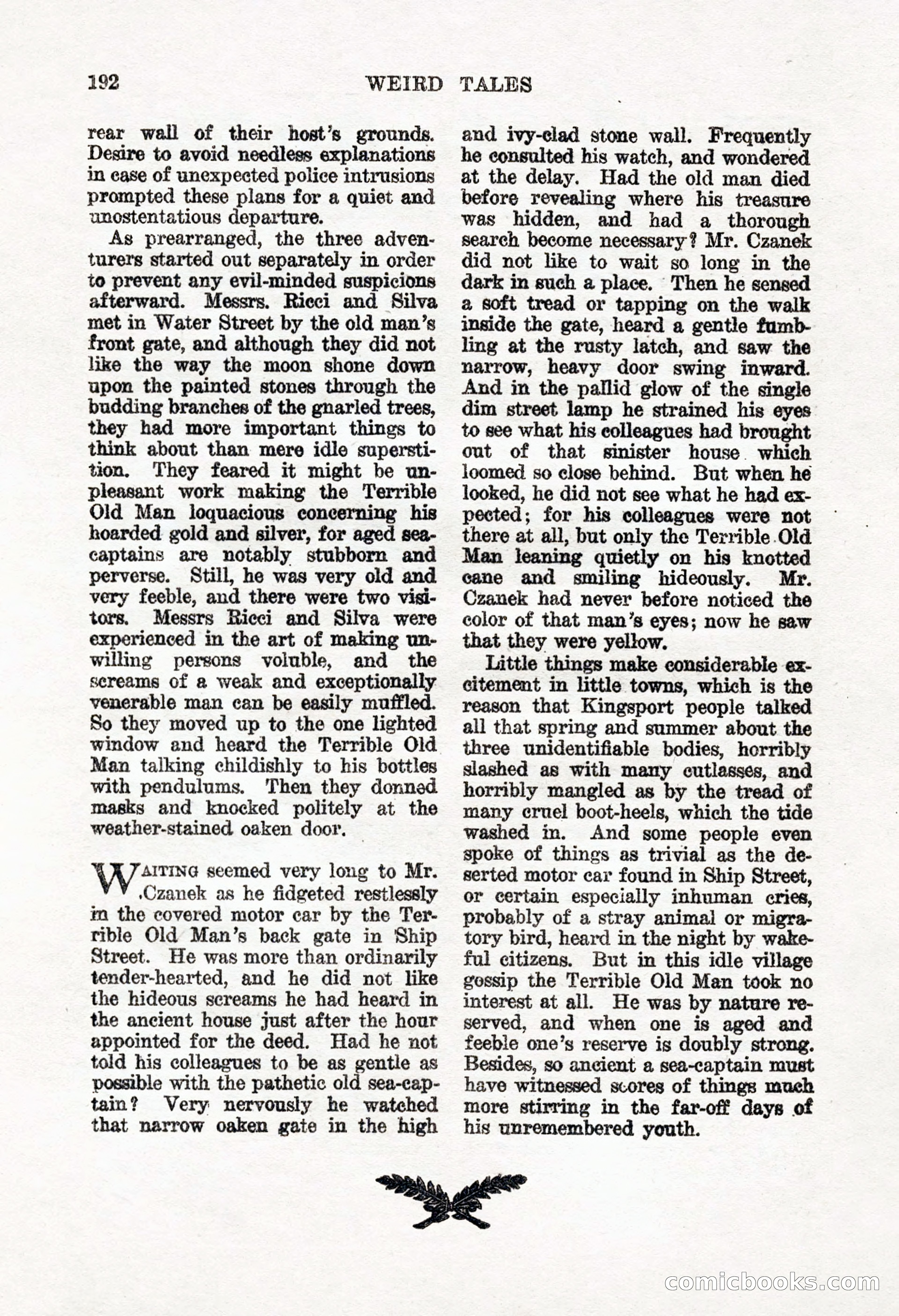 Weird Tales, Vol. 8, No. 2 — page 50 of 146