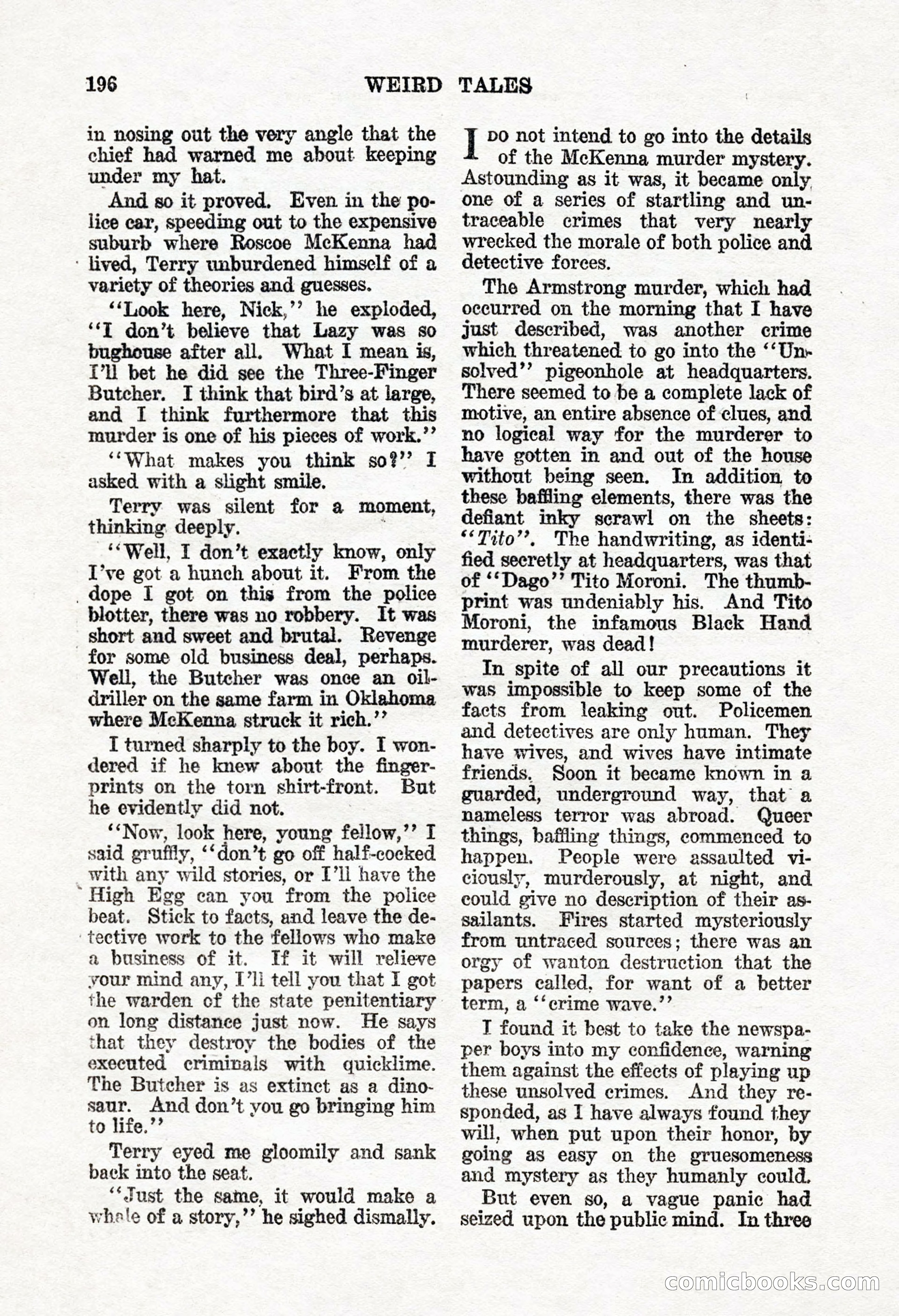 Weird Tales, Vol. 8, No. 2 — page 54 of 146