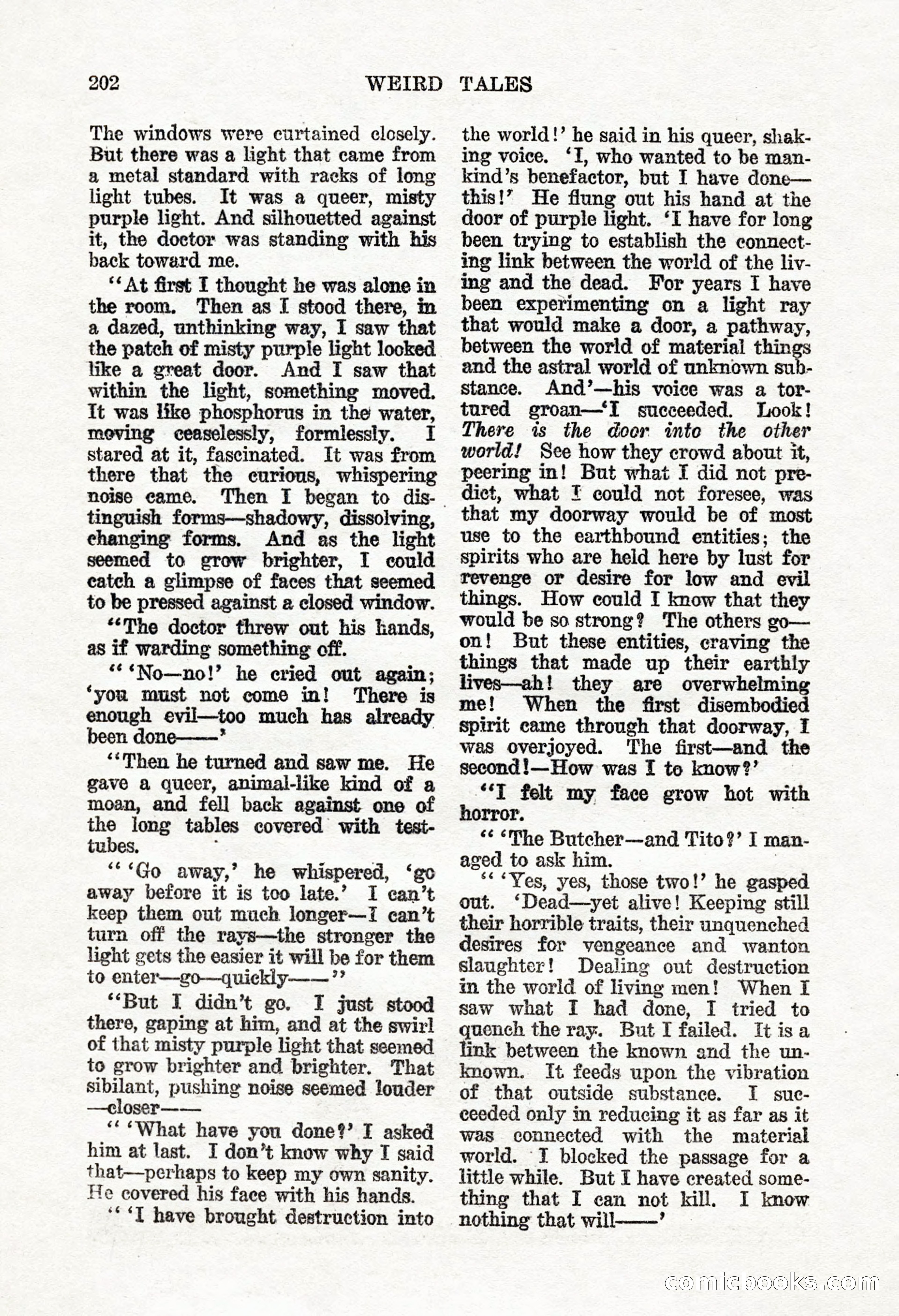 Weird Tales, Vol. 8, No. 2 — page 60 of 146