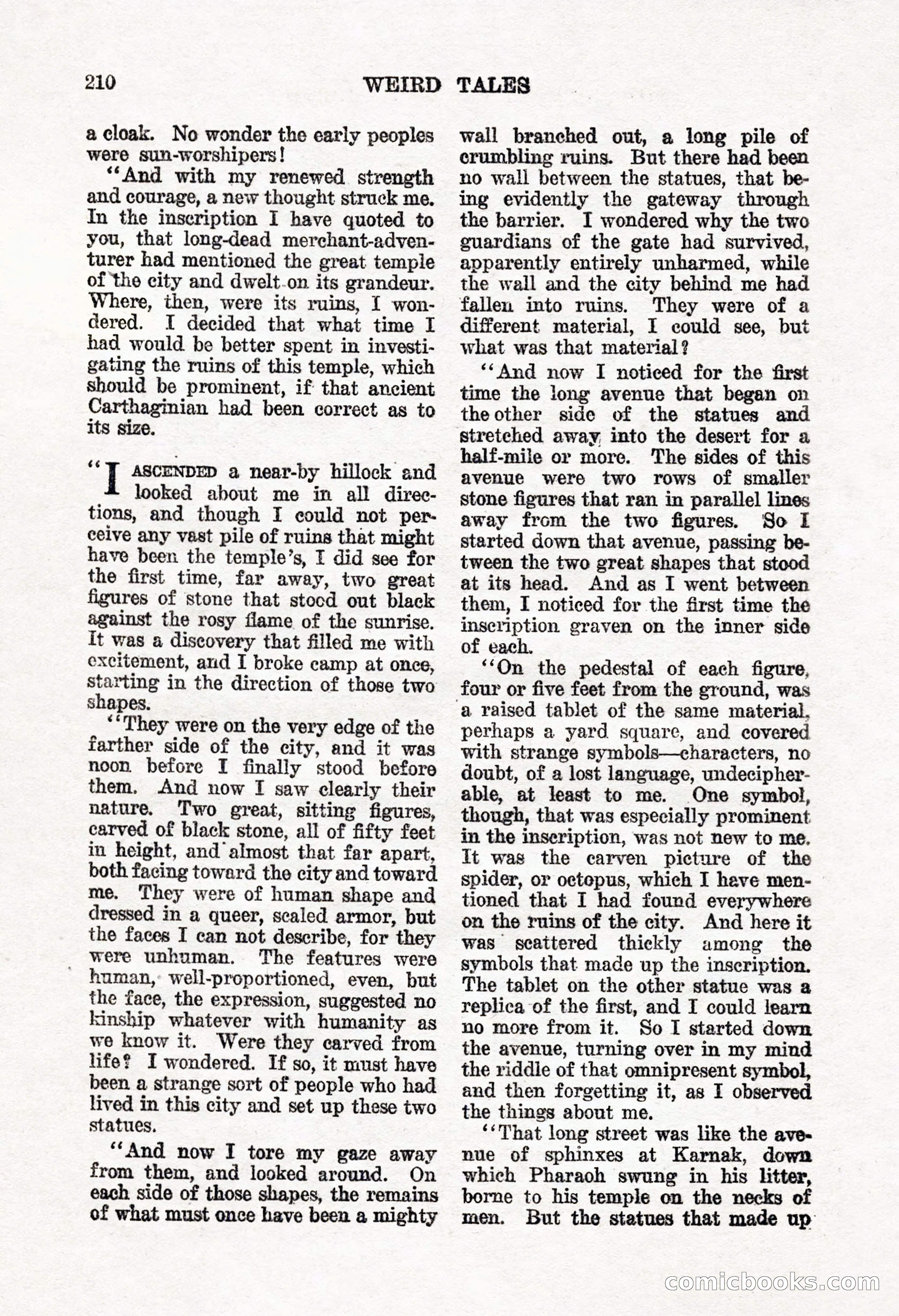Weird Tales, Vol. 8, No. 2 — page 68 of 146