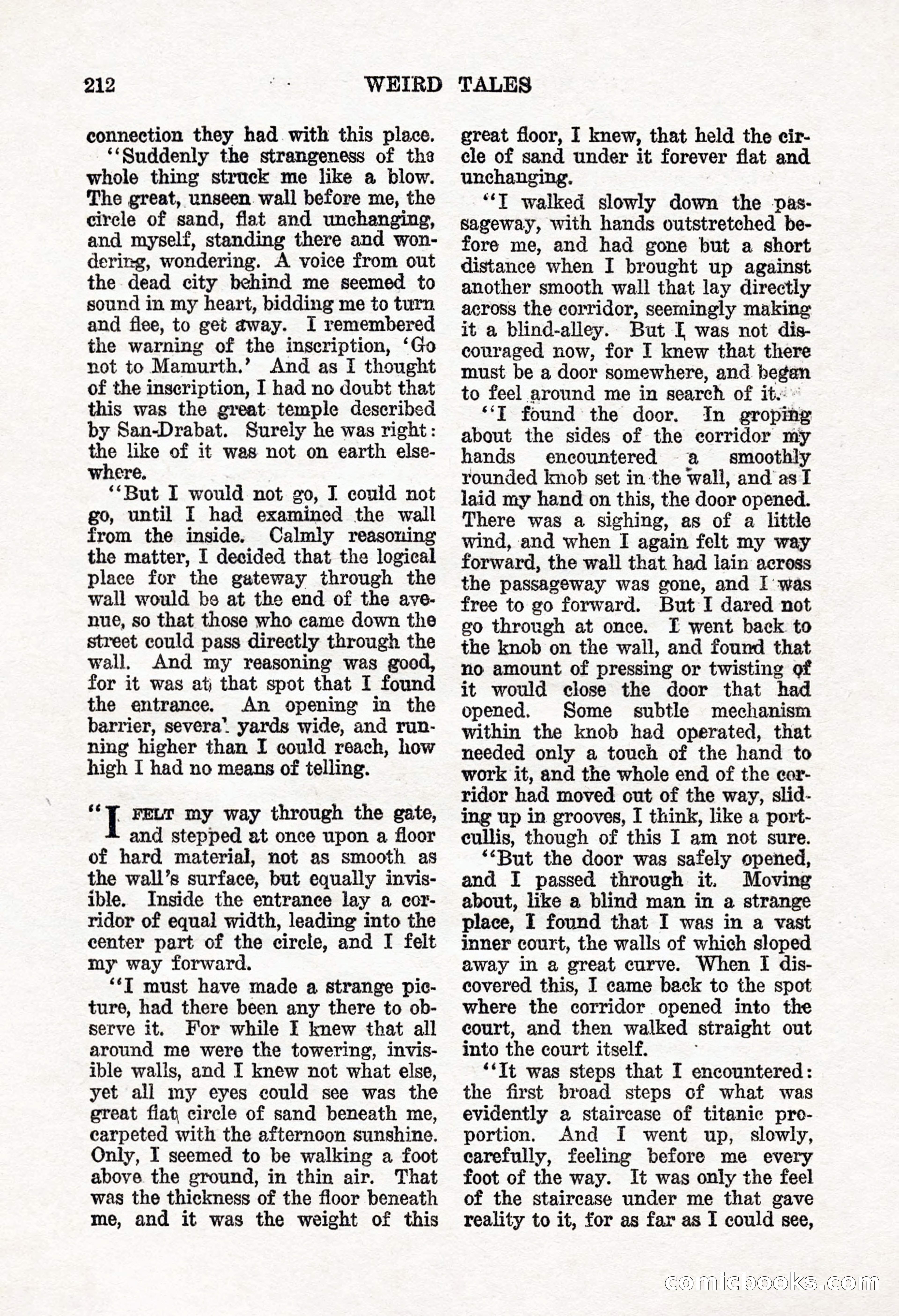 Weird Tales, Vol. 8, No. 2 — page 70 of 146