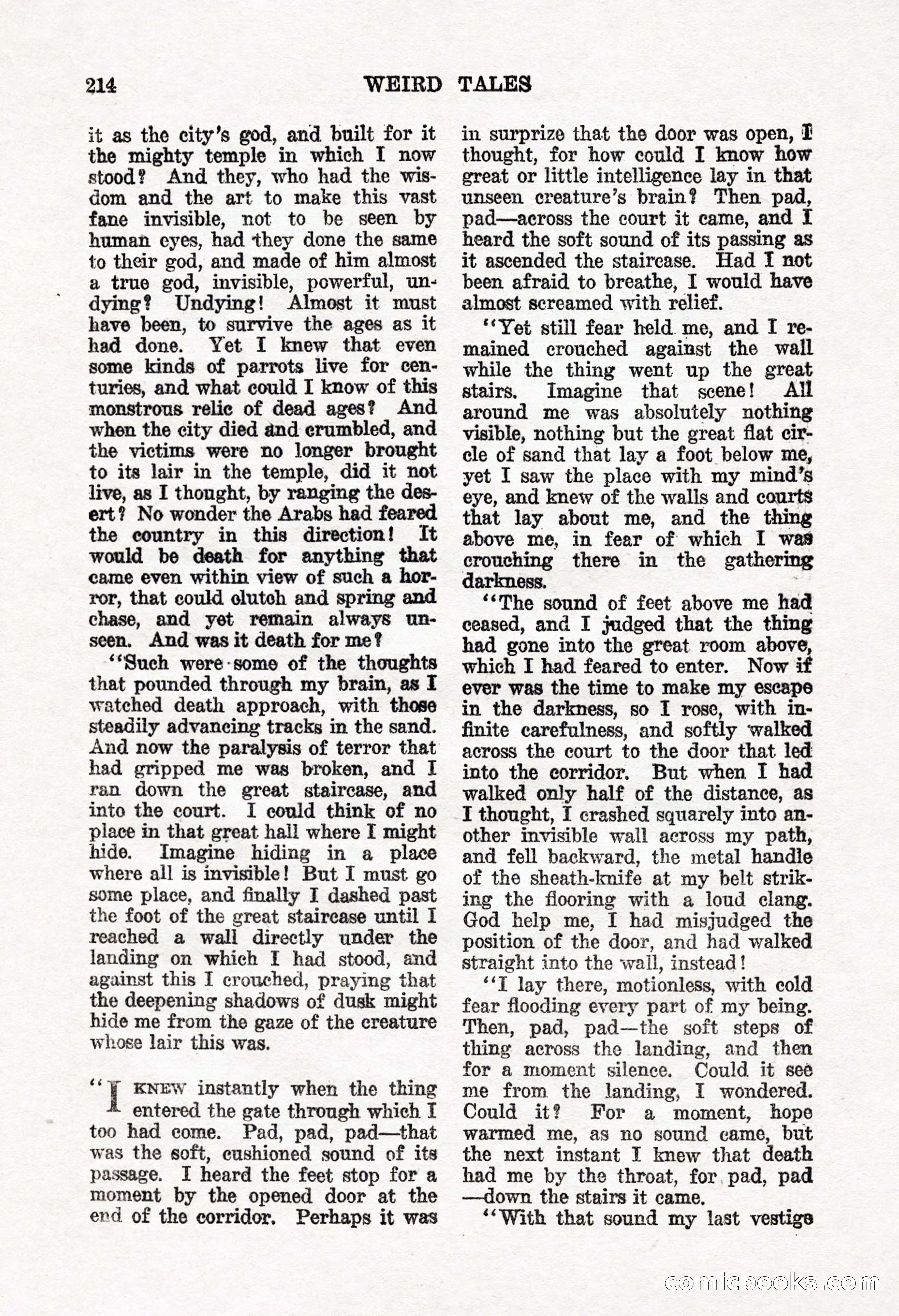 Weird Tales, Vol. 8, No. 2 — page 72 of 146