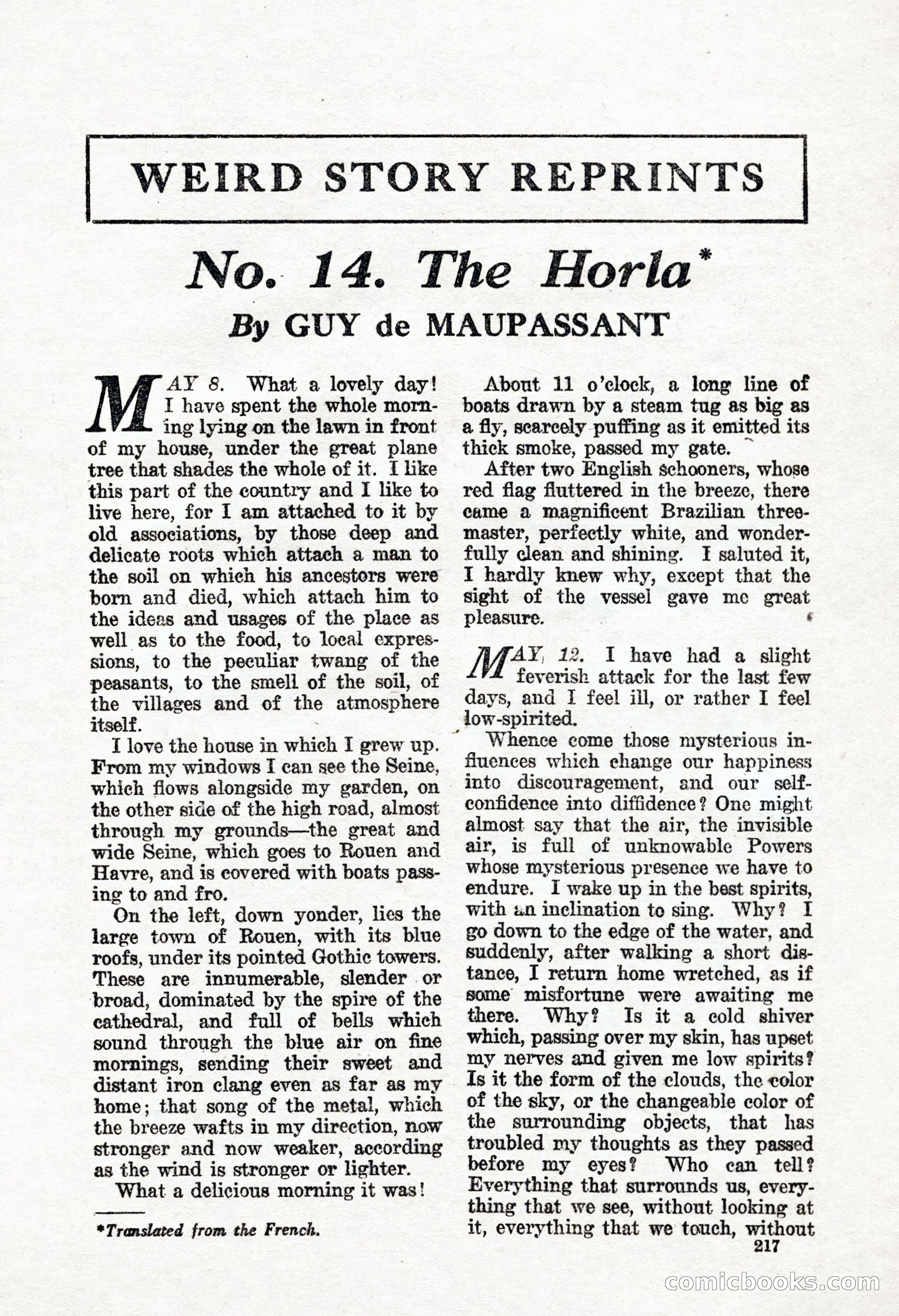Weird Tales, Vol. 8, No. 2 — page 75 of 146