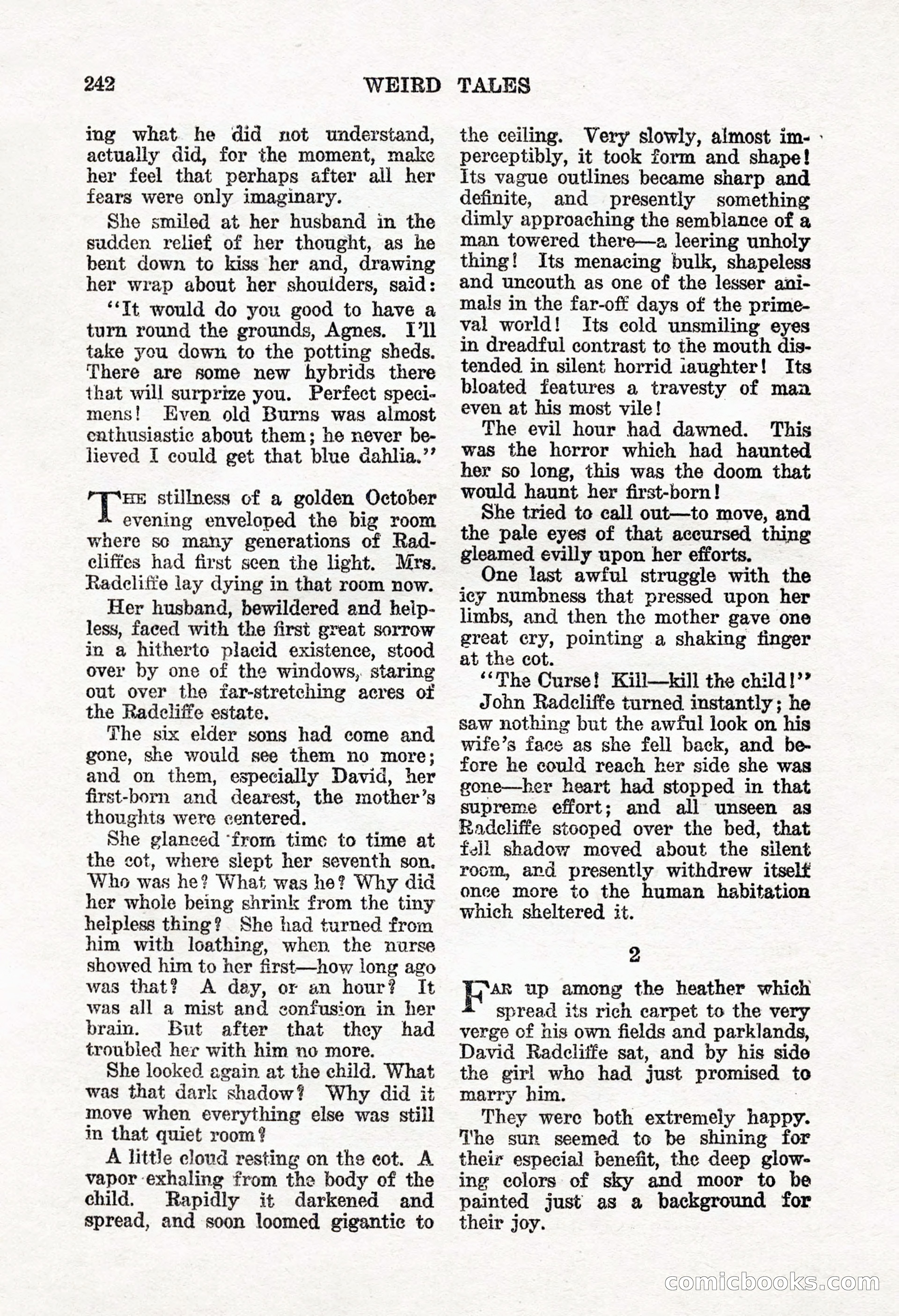 Weird Tales, Vol. 8, No. 2 — page 100 of 146