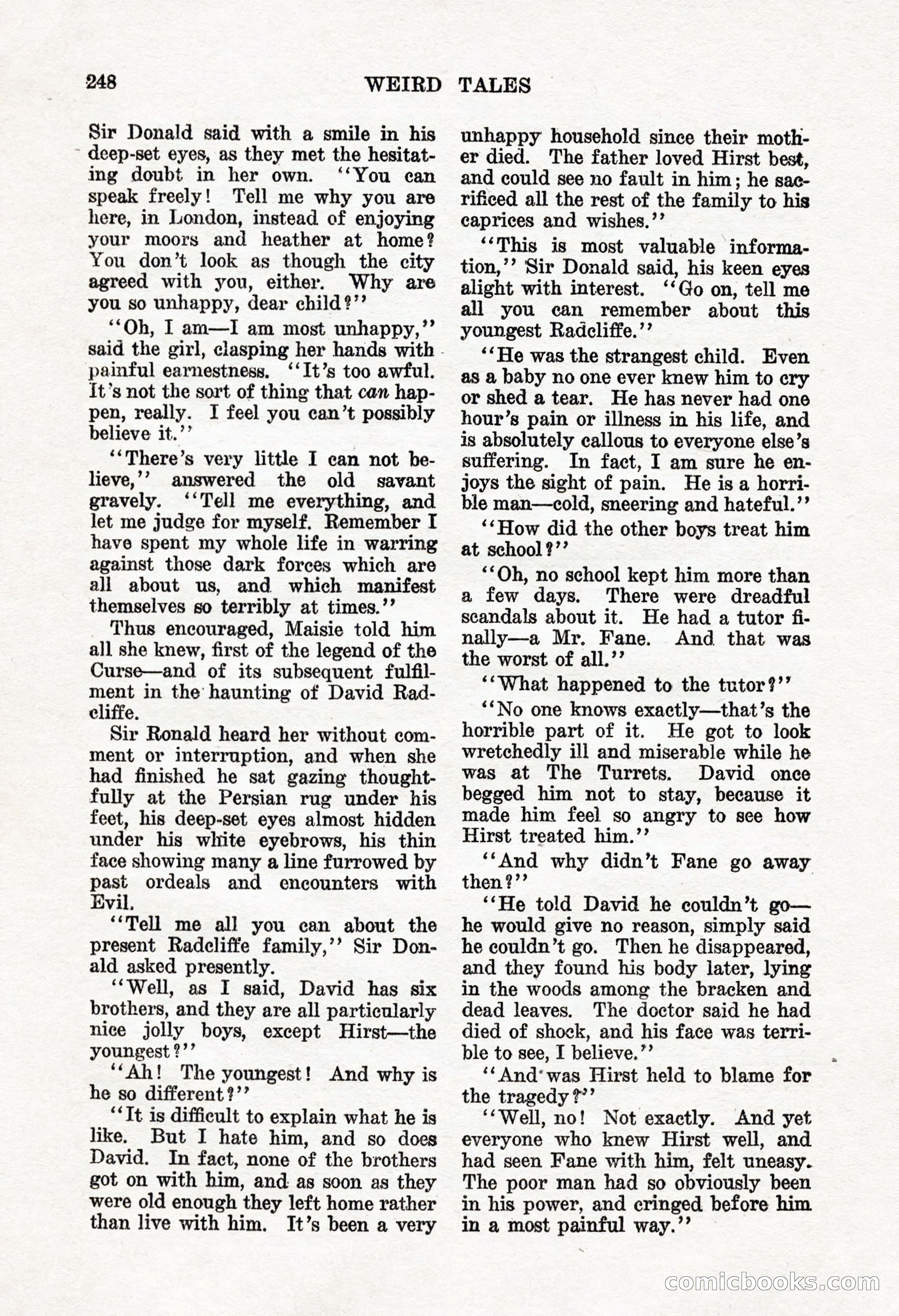 Weird Tales, Vol. 8, No. 2 — page 106 of 146