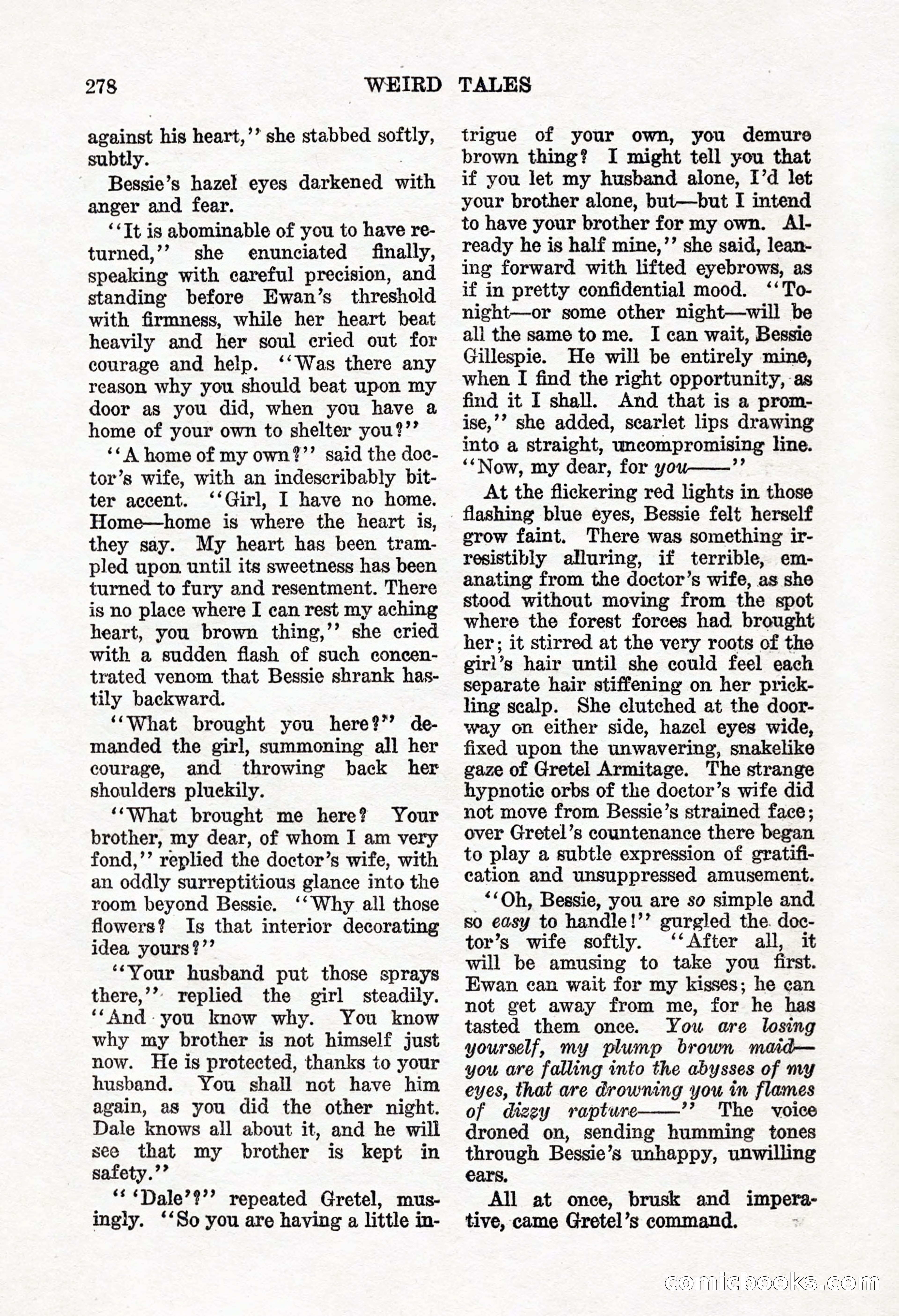 Weird Tales, Vol. 8, No. 2 — page 136 of 146