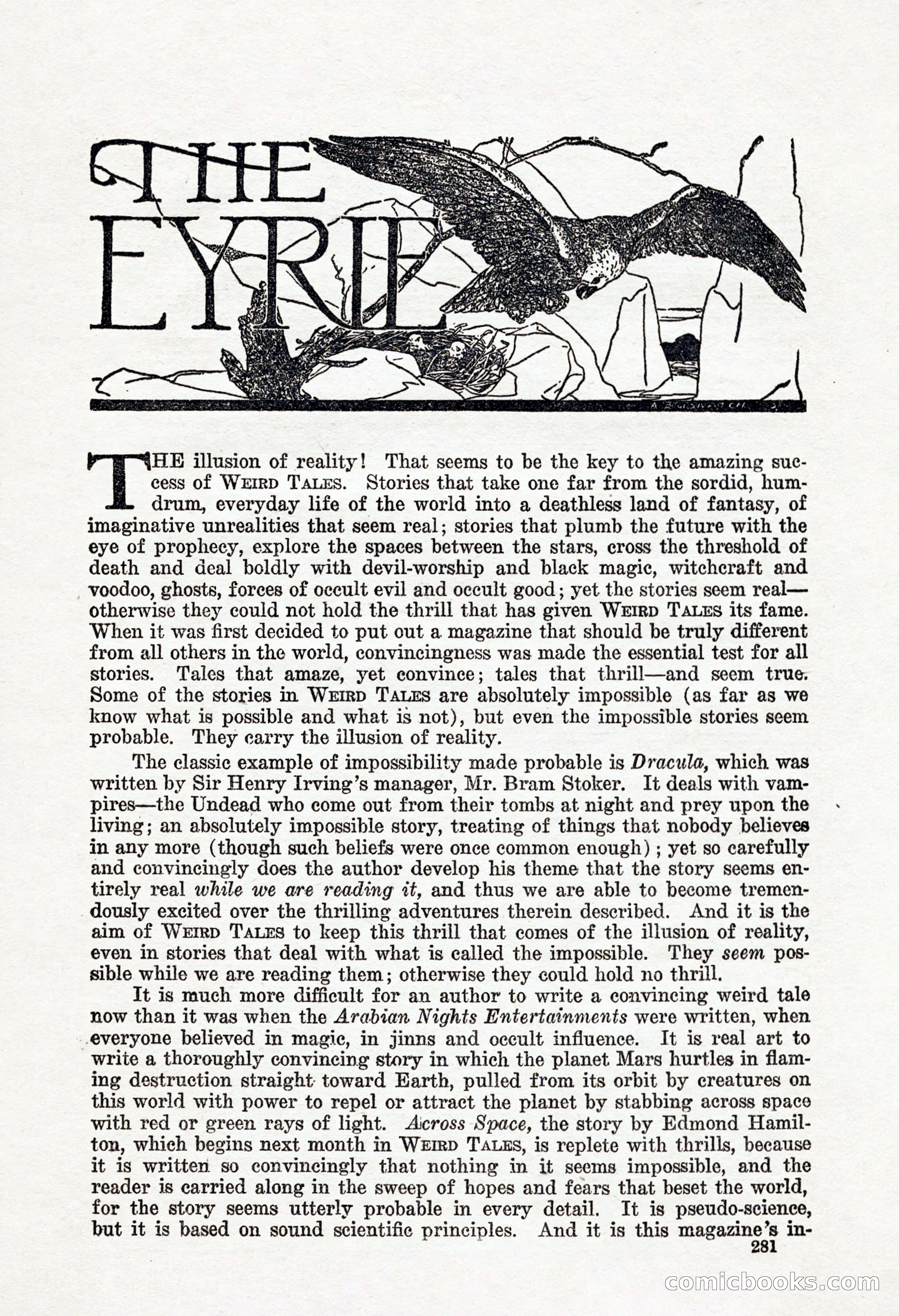 Weird Tales, Vol. 8, No. 2 — page 139 of 146