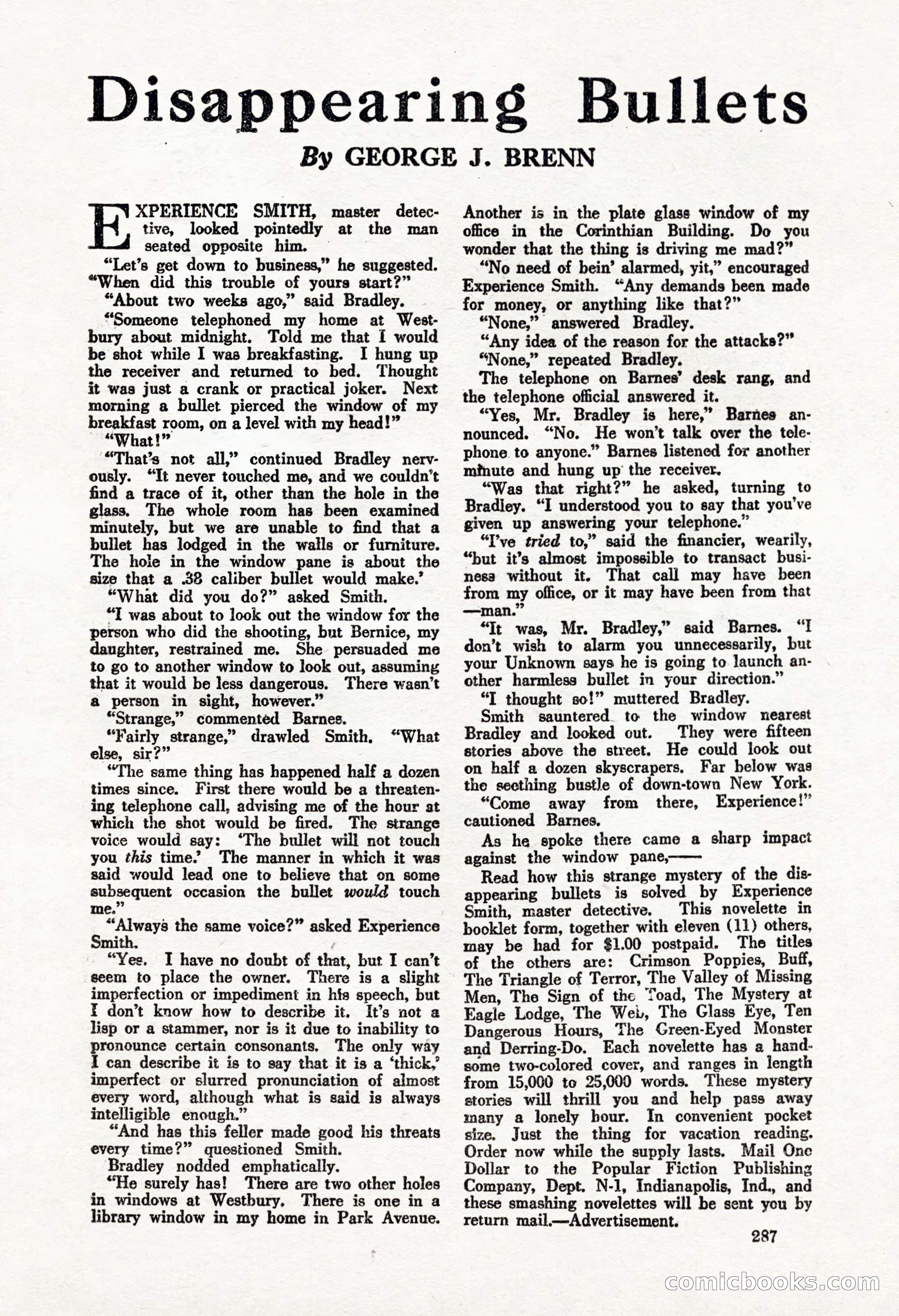 Weird Tales, Vol. 8, No. 2 — page 145 of 146