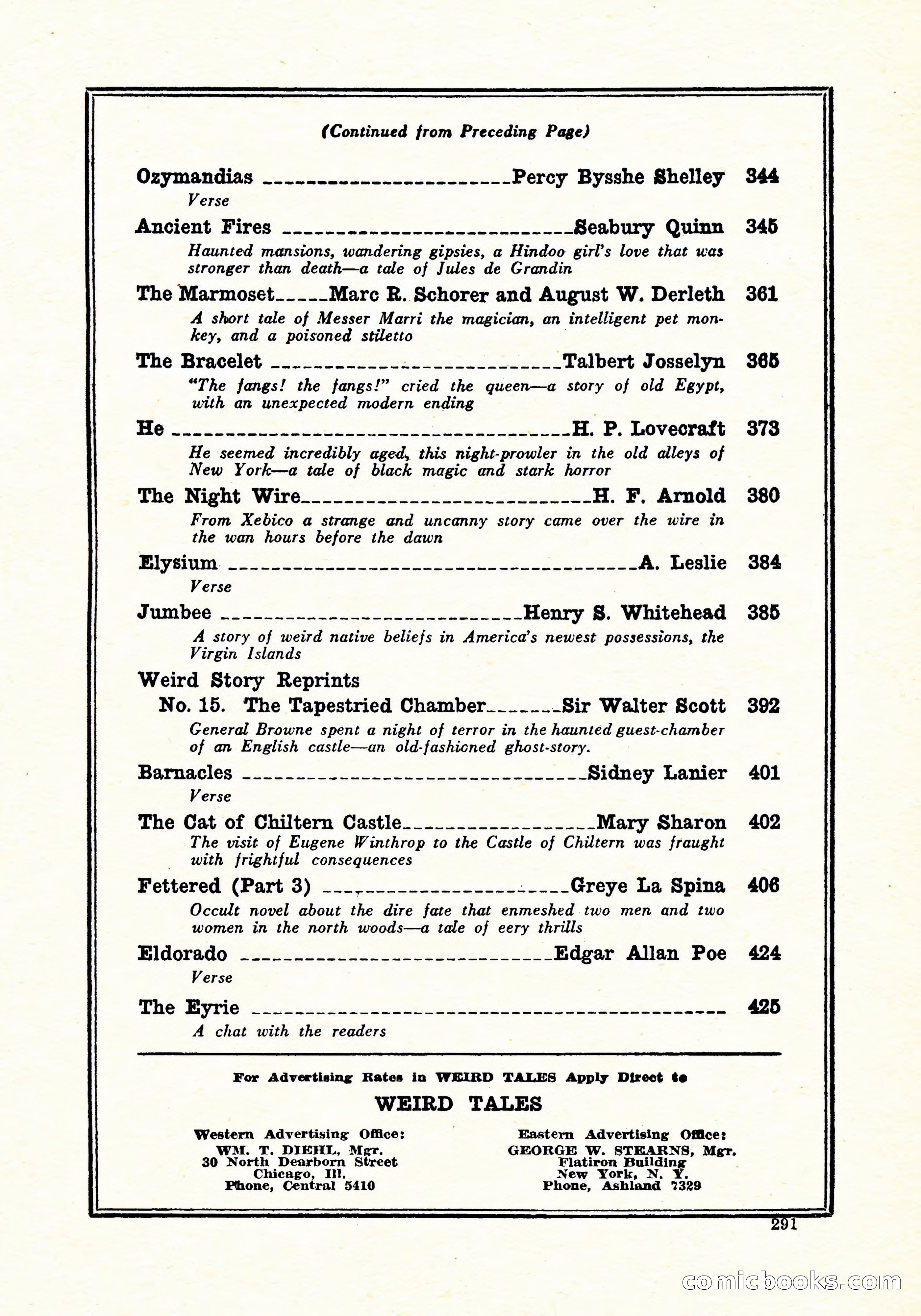 Weird Tales, September 1926 — page 4 of 146