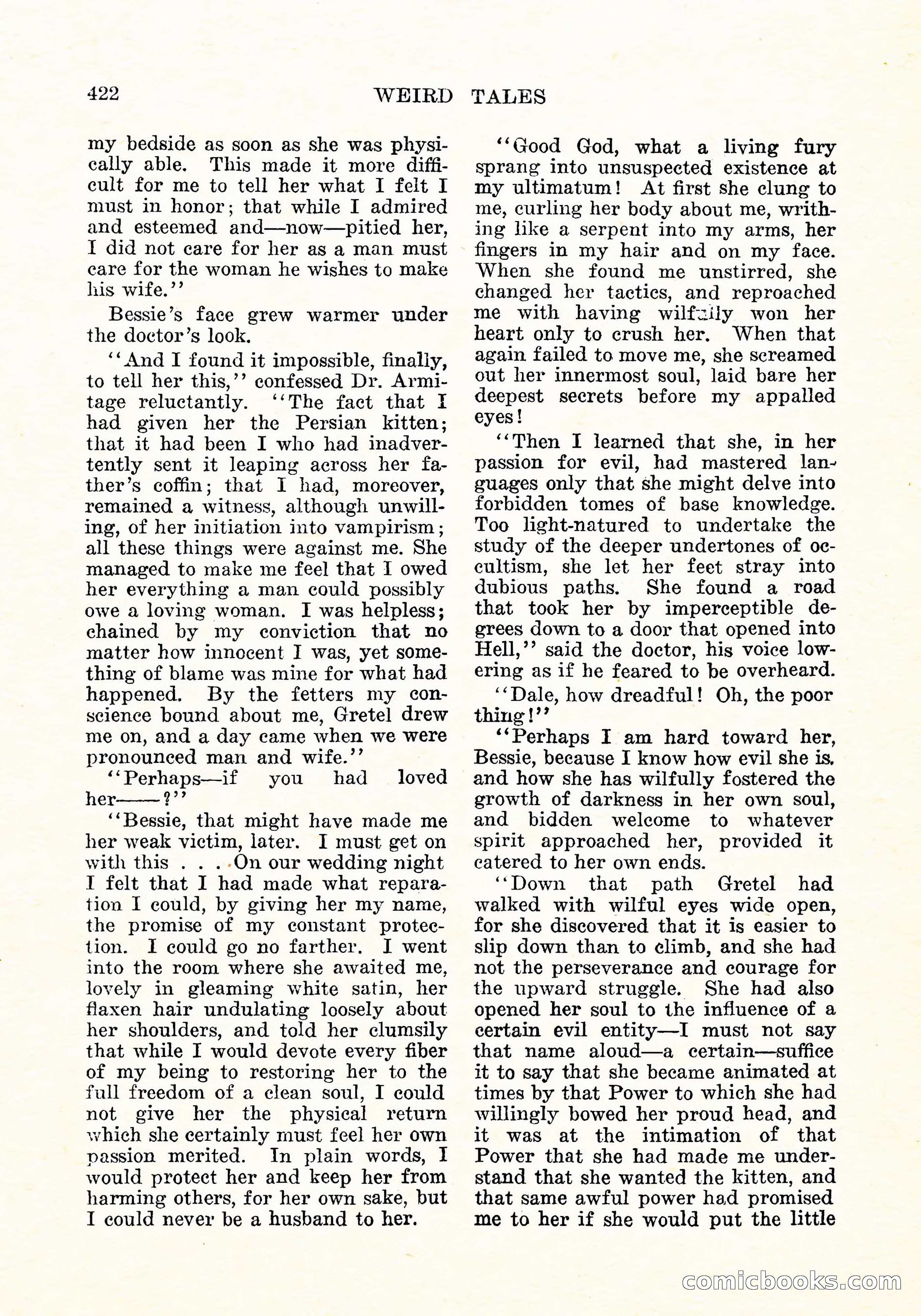 Weird Tales, September 1926 — page 135 of 146