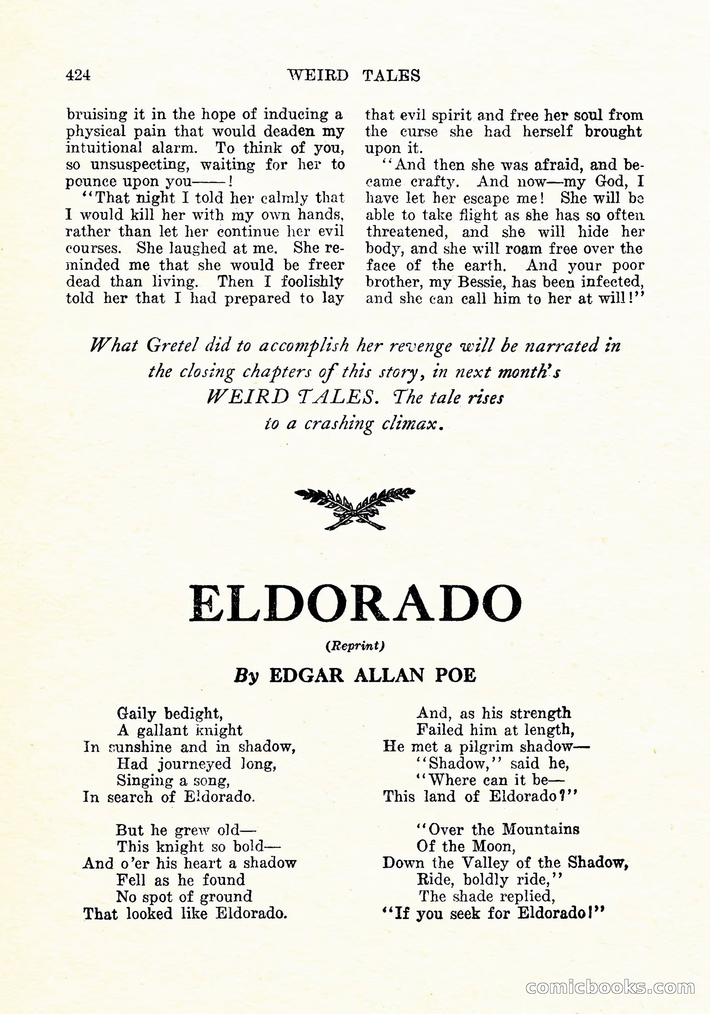 Weird Tales, September 1926 — page 137 of 146