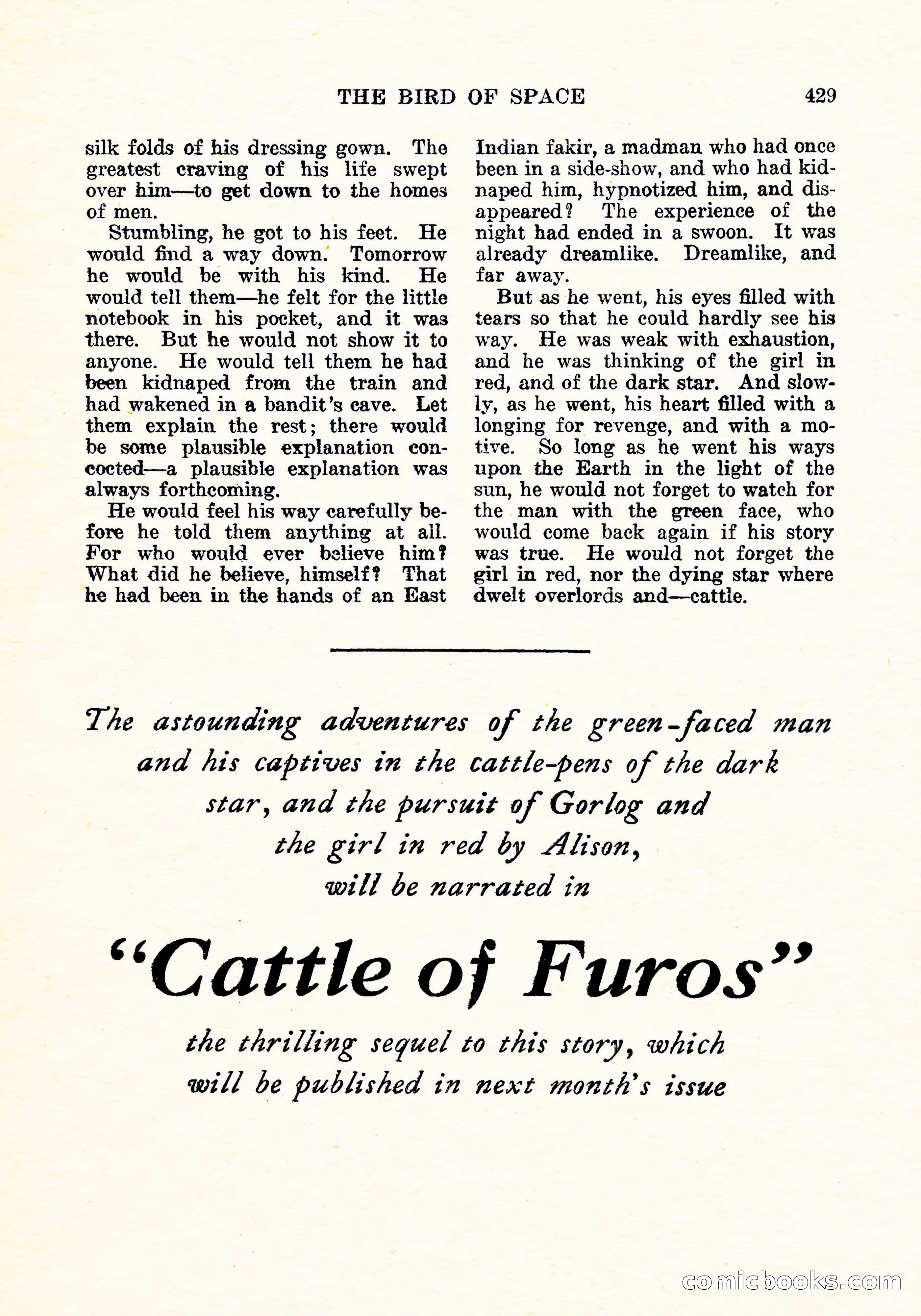 Weird Tales, September 1926 — page 142 of 146